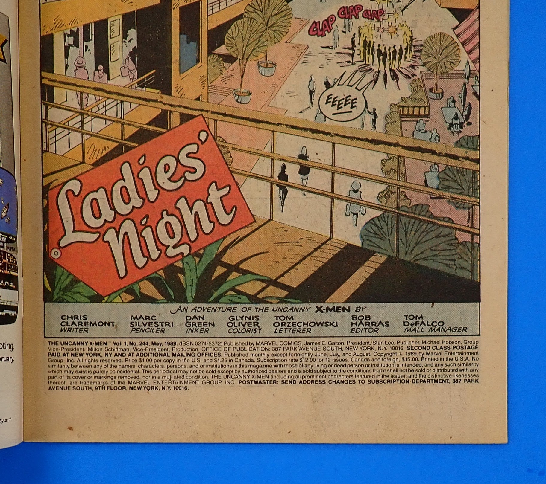 X-Men #244 (19789) - VF/VF- (7.5-8.0) - 1st App. of Jubilee
