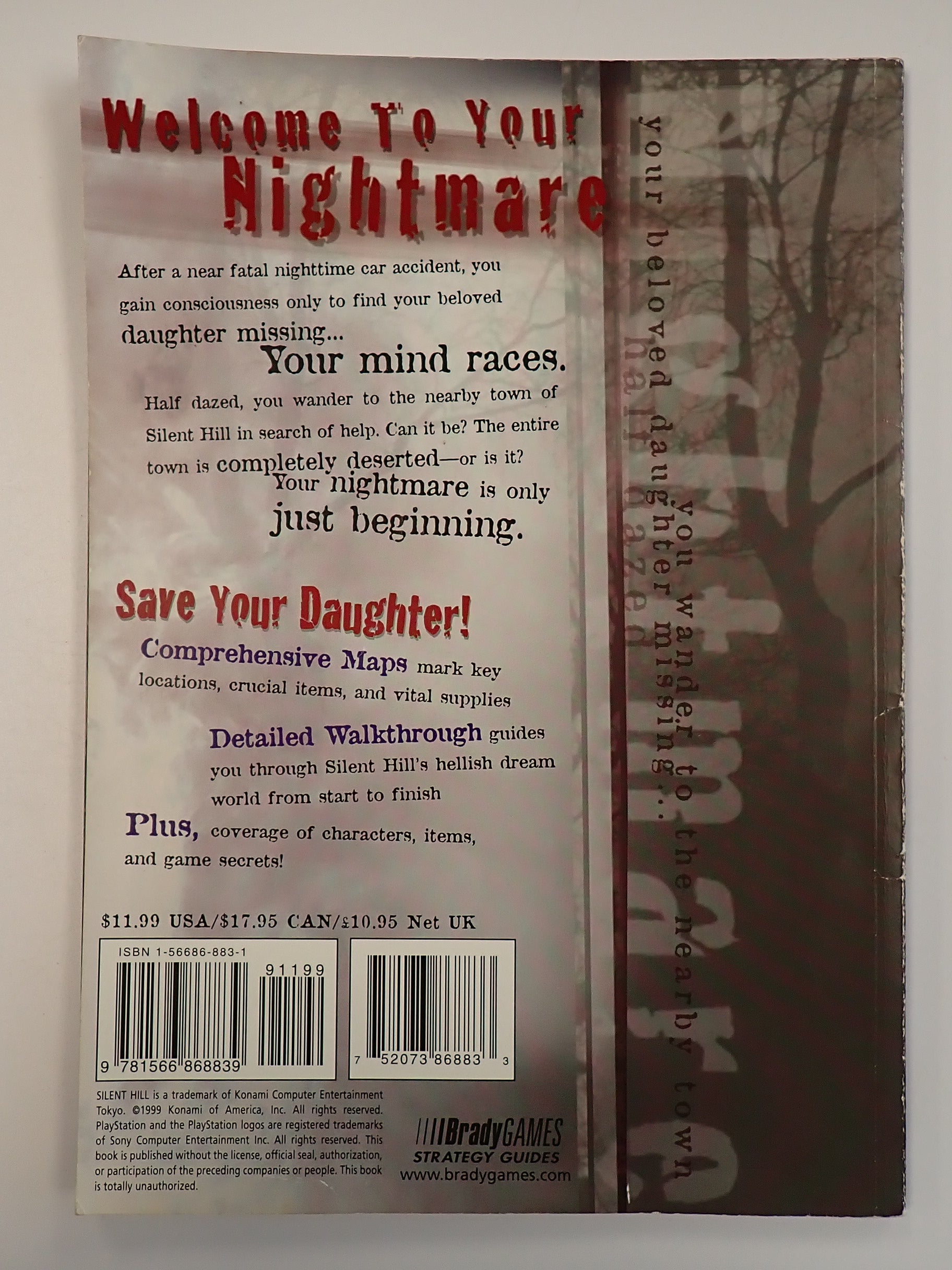 Totally Unauthorized Silent Hill Strategy Guide - Brady Games [Pre-Owned]