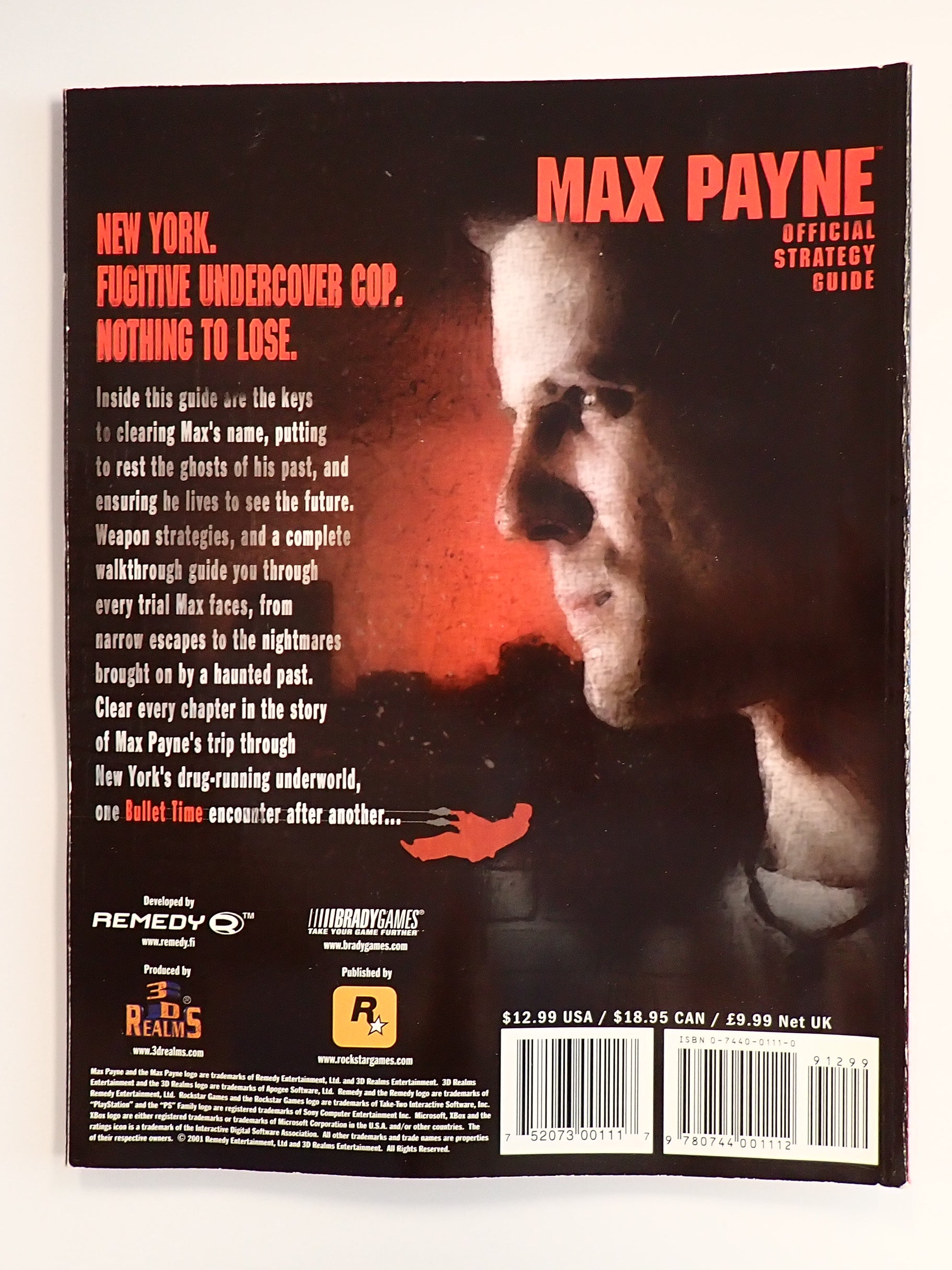 Max Payne Offical Strategy Guide - Brady Games [Pre-Owned]