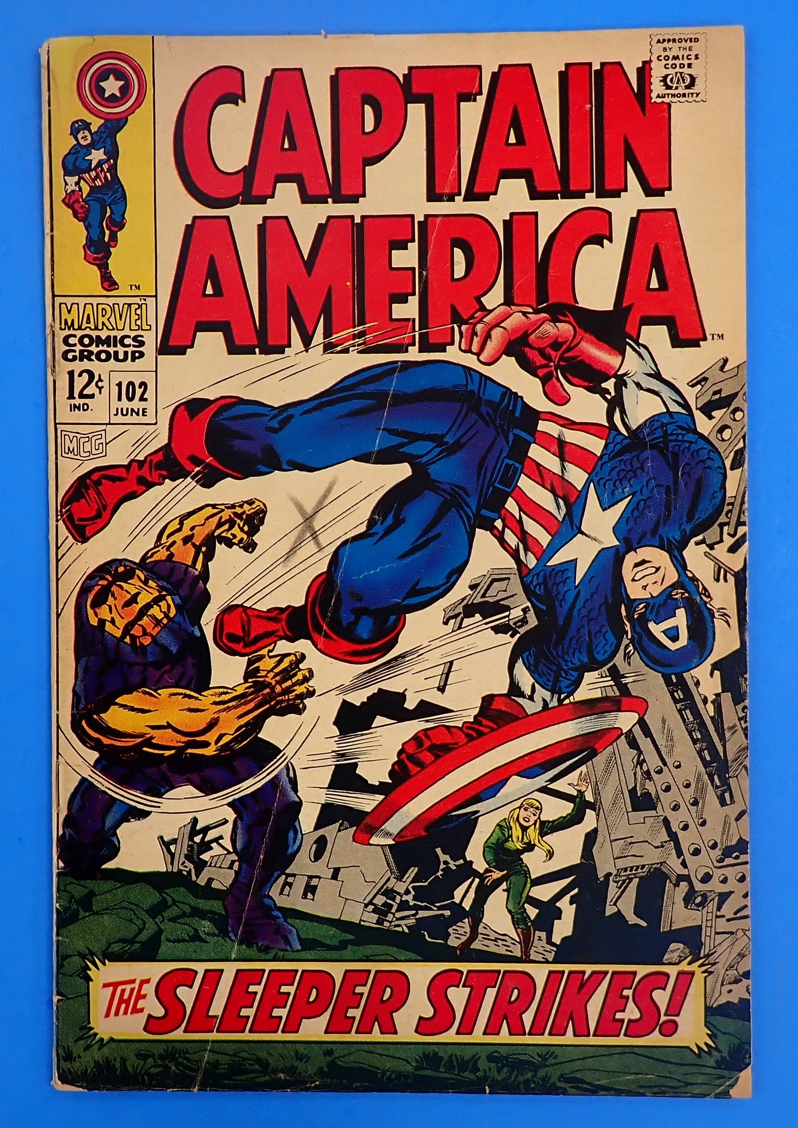 Captain America #102 (1968) - VG (4.0) - Silver Age Issue