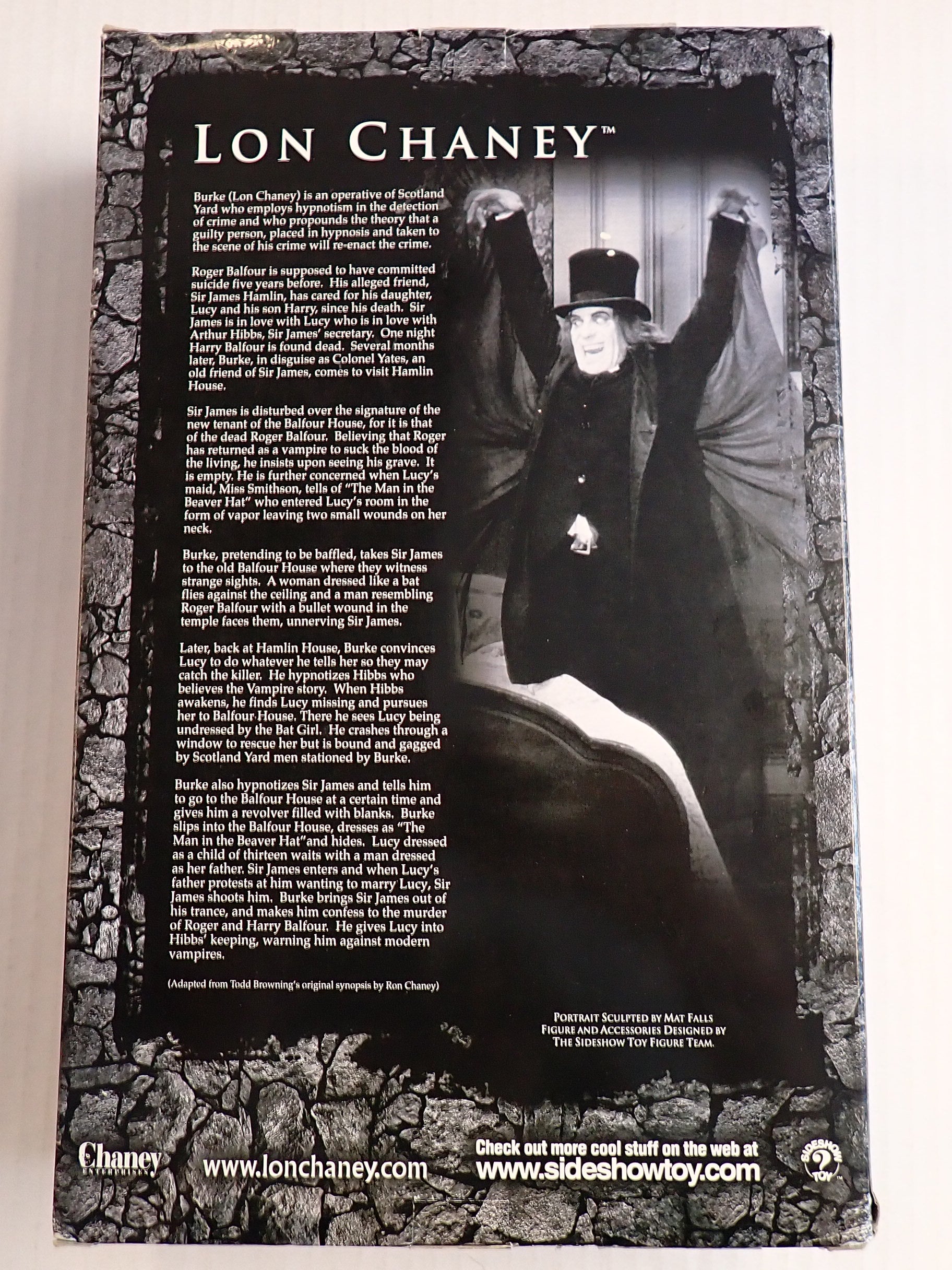 Lon Chaney London After Midnight The Silver Screen Edition 12" Figure [Pre-Owned NECA]