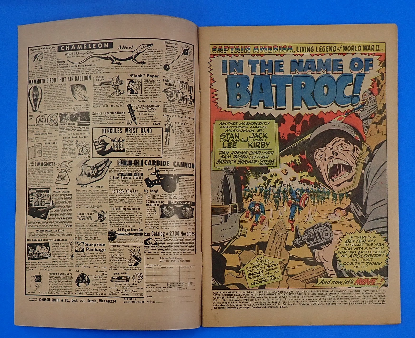Captain America #105 (1968) - GD/VG (3.0) - Silver Age Issue