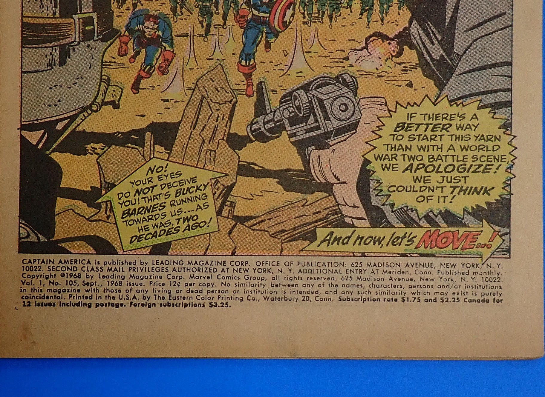 Captain America #105 (1968) - GD/VG (3.0) - Silver Age Issue