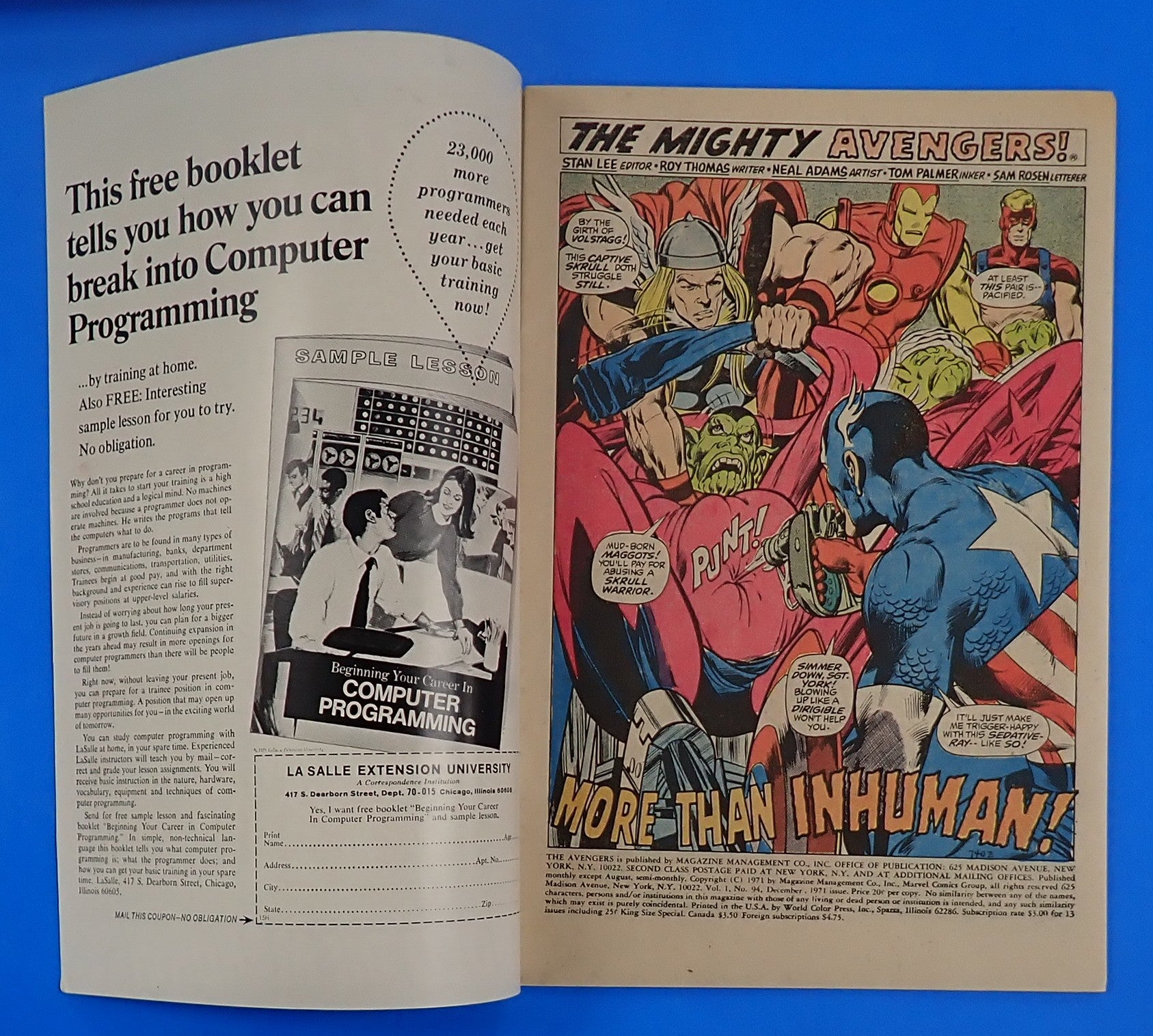 Avengers #94 (1971) - FN (6.0) - 1st App. Mandroid