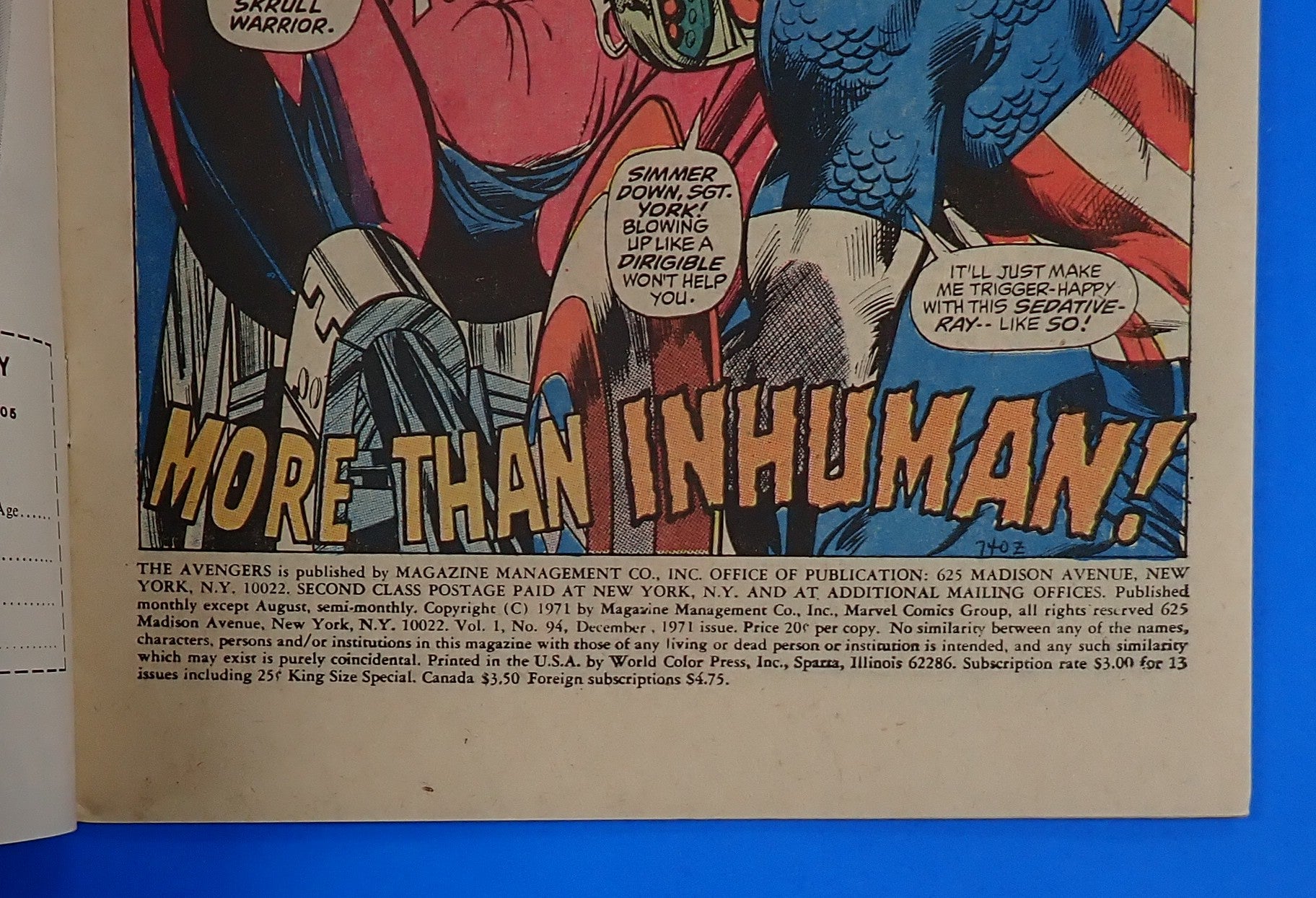 Avengers #94 (1971) - FN (6.0) - 1st App. Mandroid