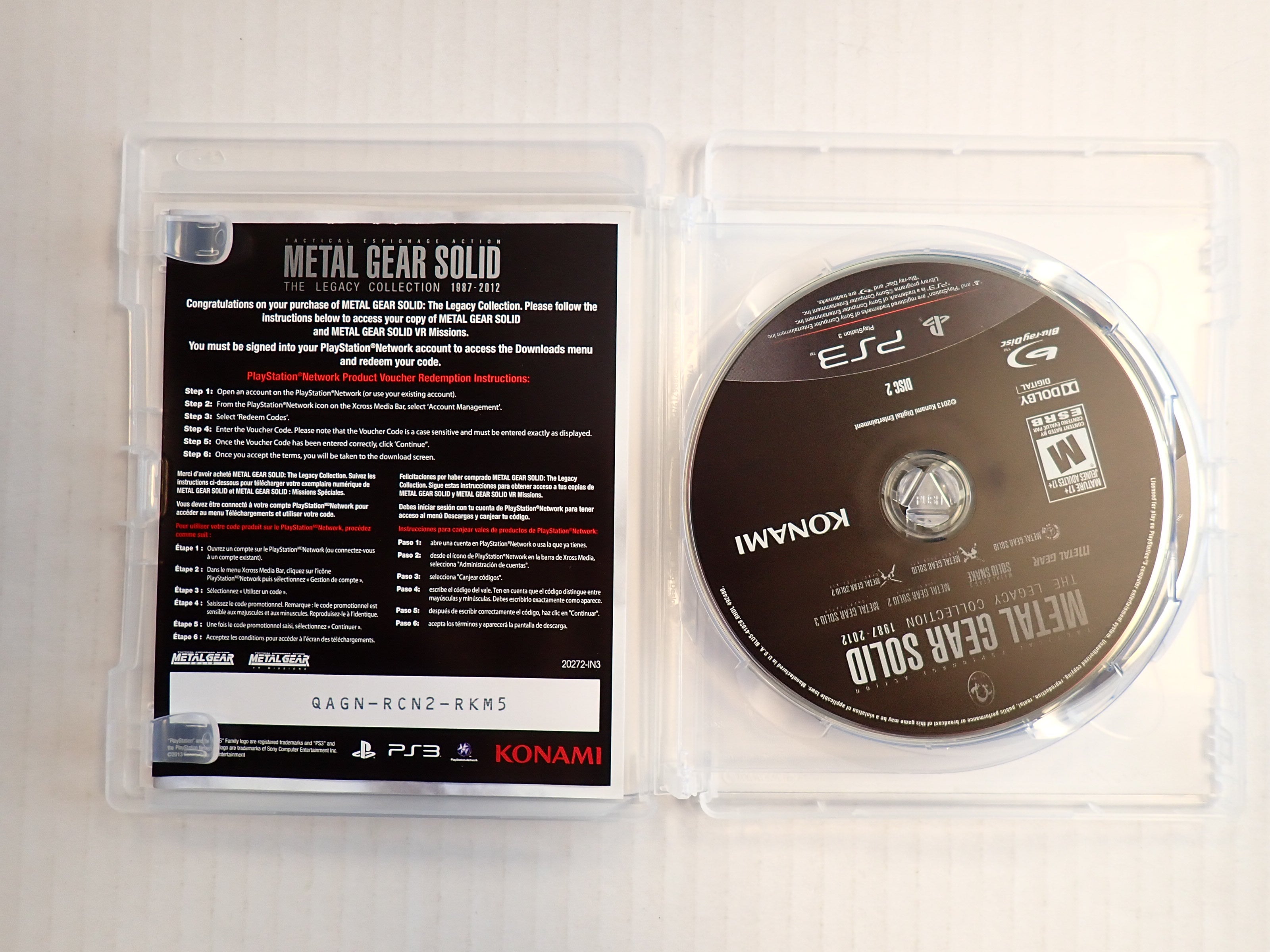 Metal Gear Solid: The Legacy Collection - PS3