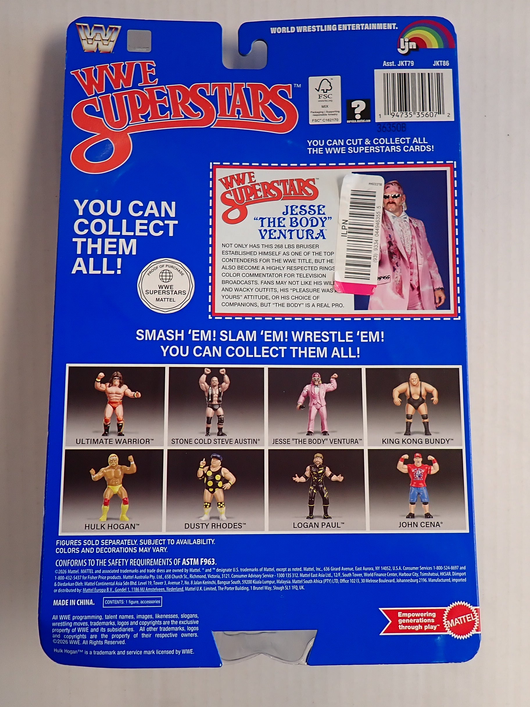 Jesse Ventura LJN WWE Superstars Mattel - [Pre-Owned]