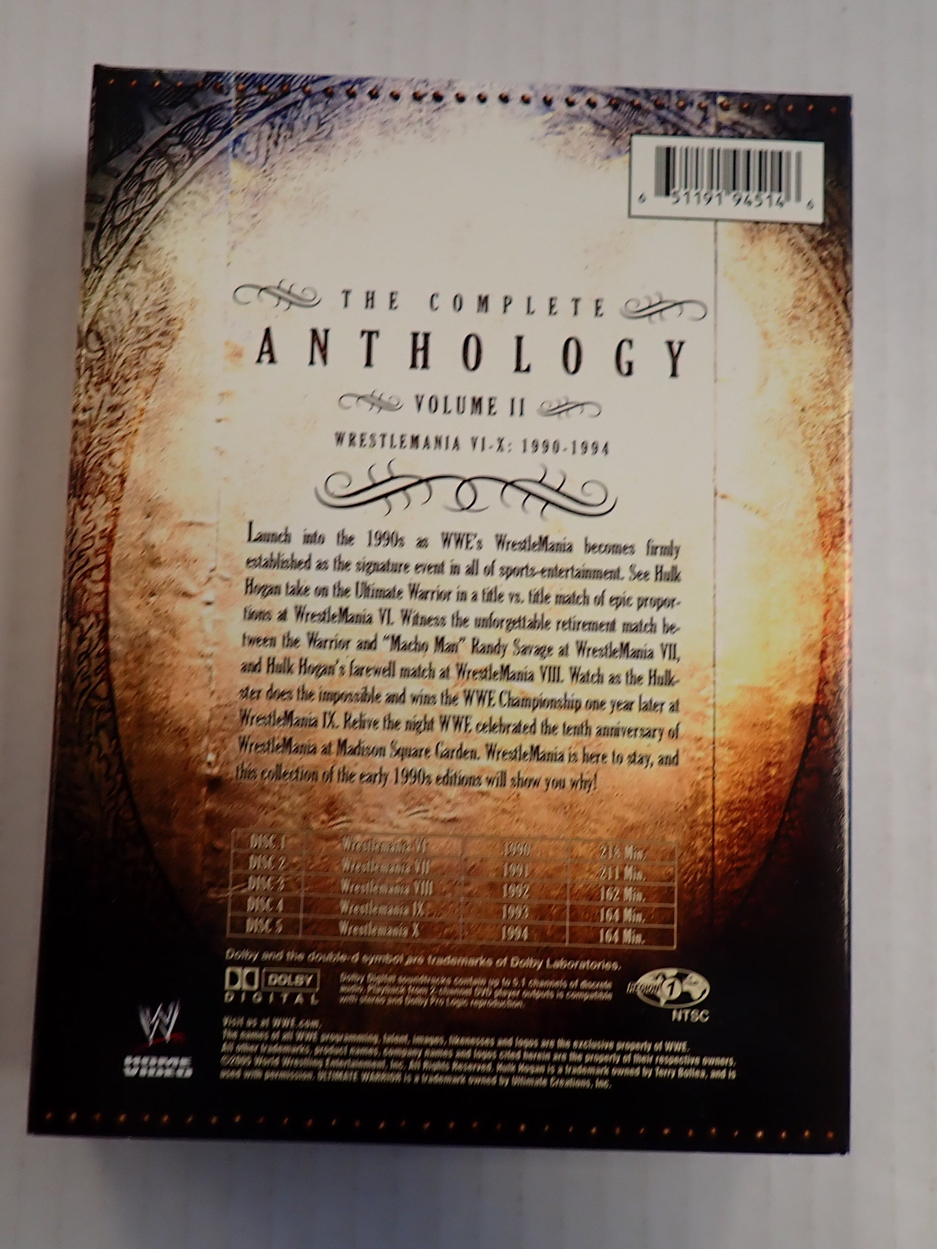 Wrestlemania the Complete Anthology (1985-2005) - DVDs [Pre-Owned]