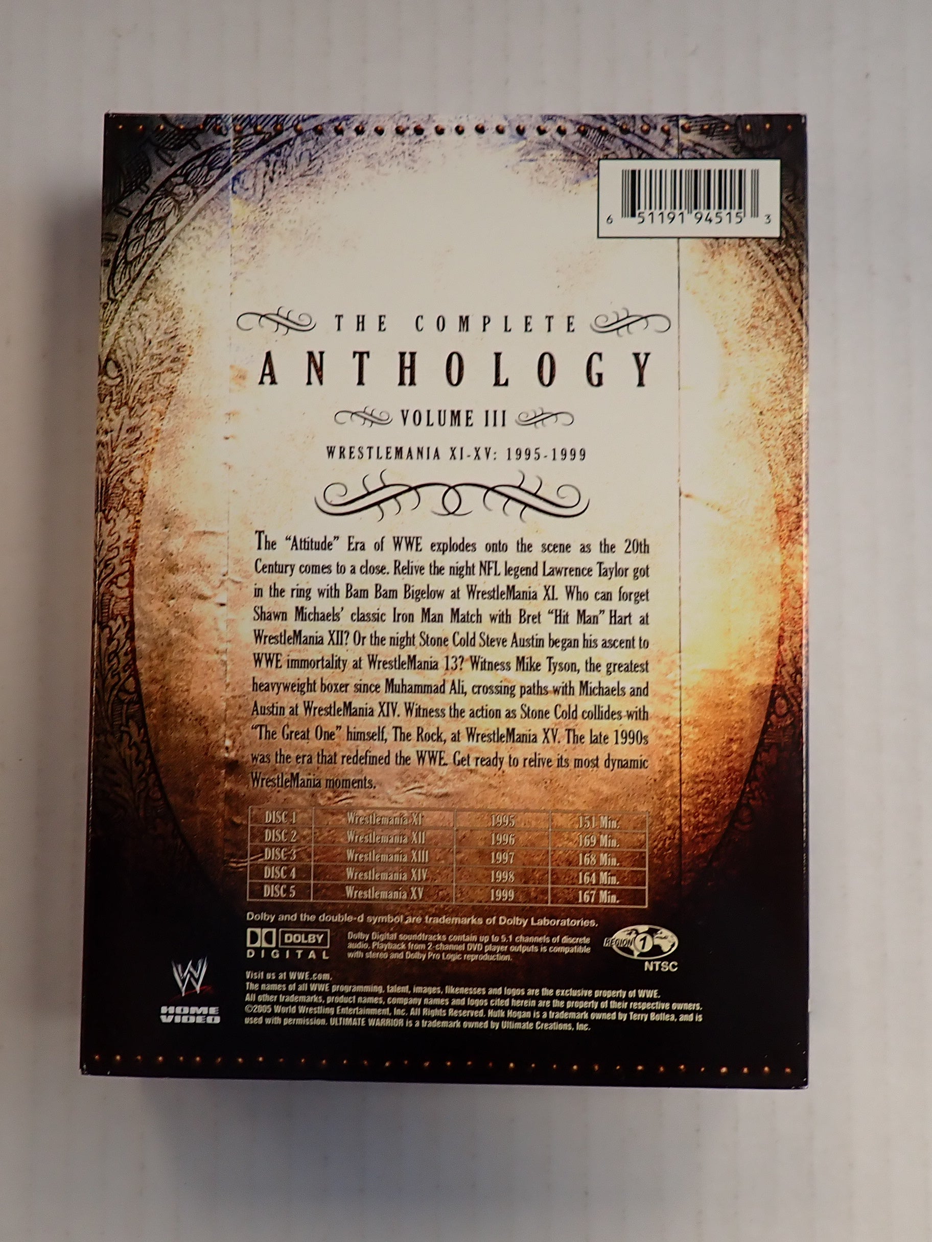 Wrestlemania the Complete Anthology (1985-2005) - DVDs [Pre-Owned]