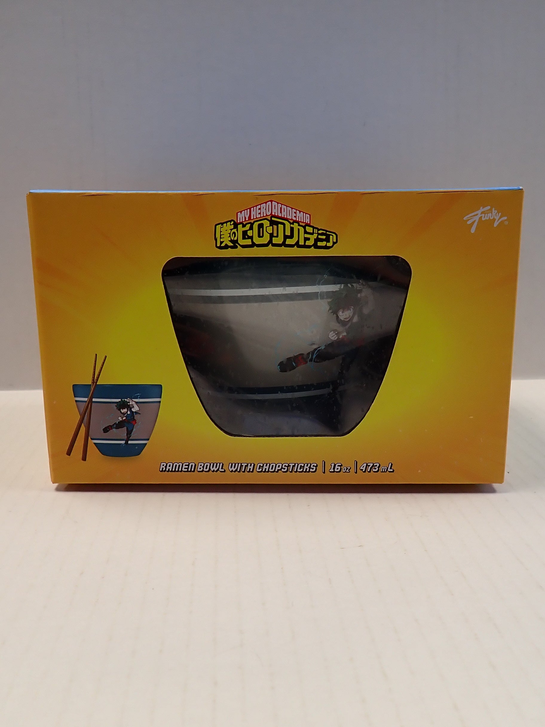 My Hero Academia Ramen Bowl With Chopsticks [Pre-Owned]