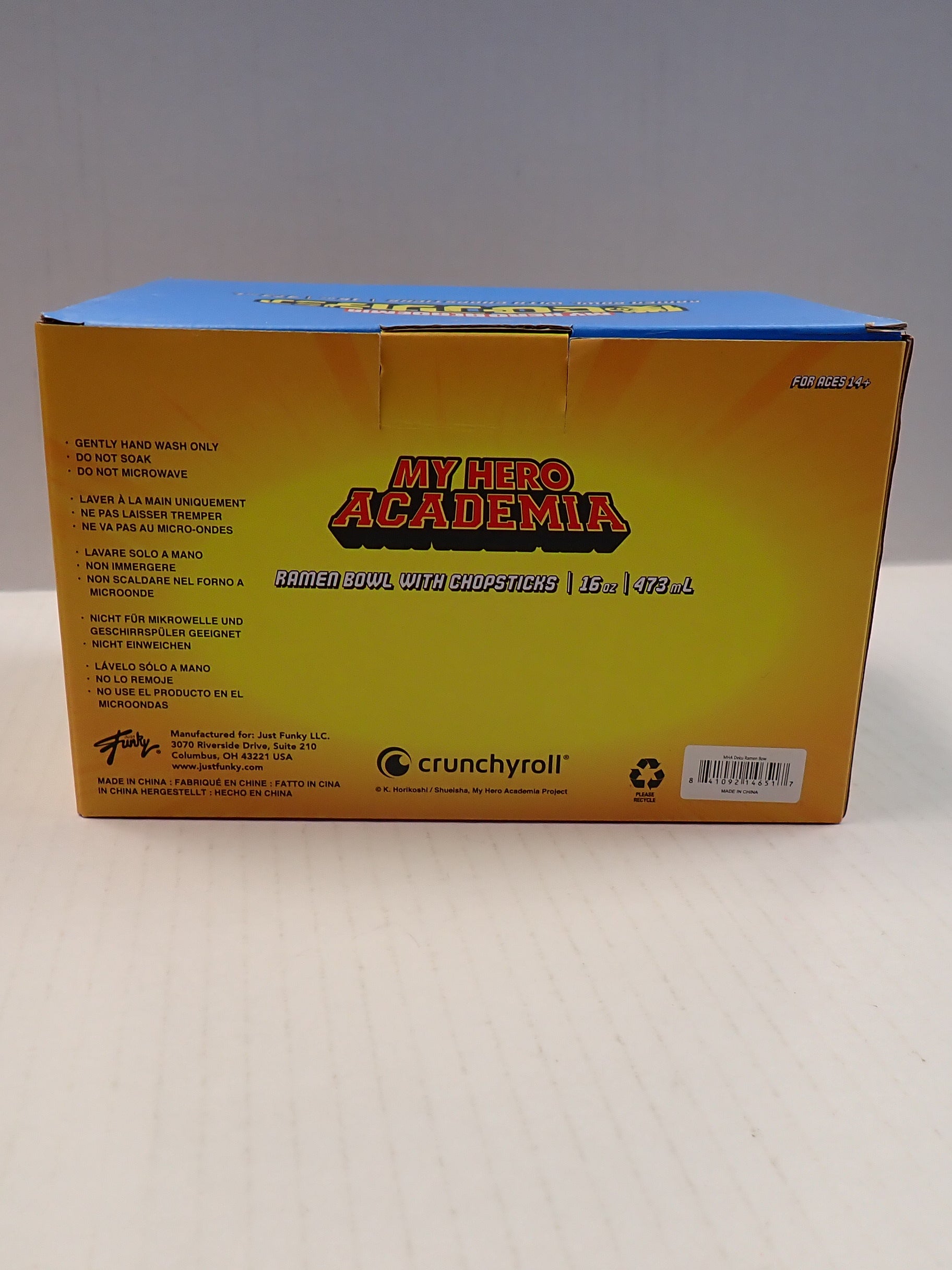 My Hero Academia Ramen Bowl With Chopsticks [Pre-Owned]