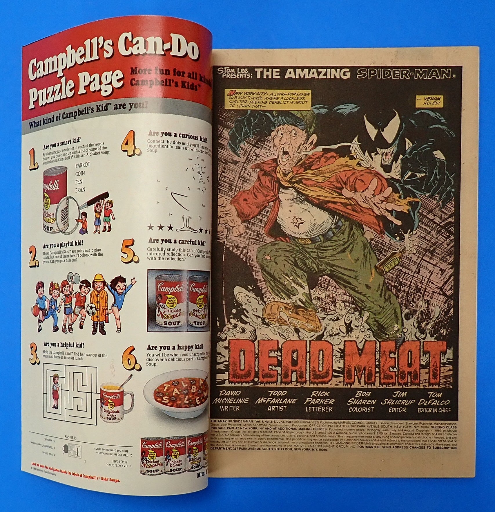 Amazing Spider-Man #316 (1989) - VF+ (8.5) - 3rd App. Venom