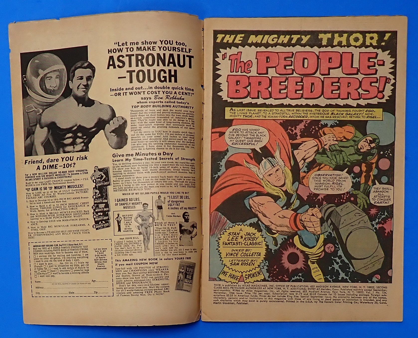 Thor #134 (1966) - GD- (1.8) - Several 1st App.