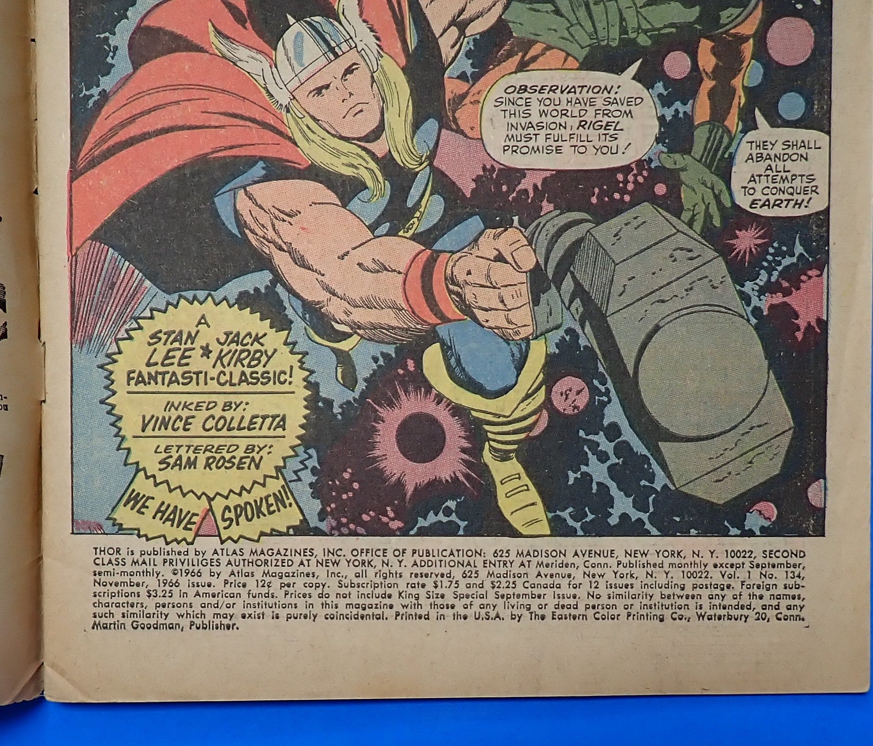 Thor #134 (1966) - GD- (1.8) - Several 1st App.