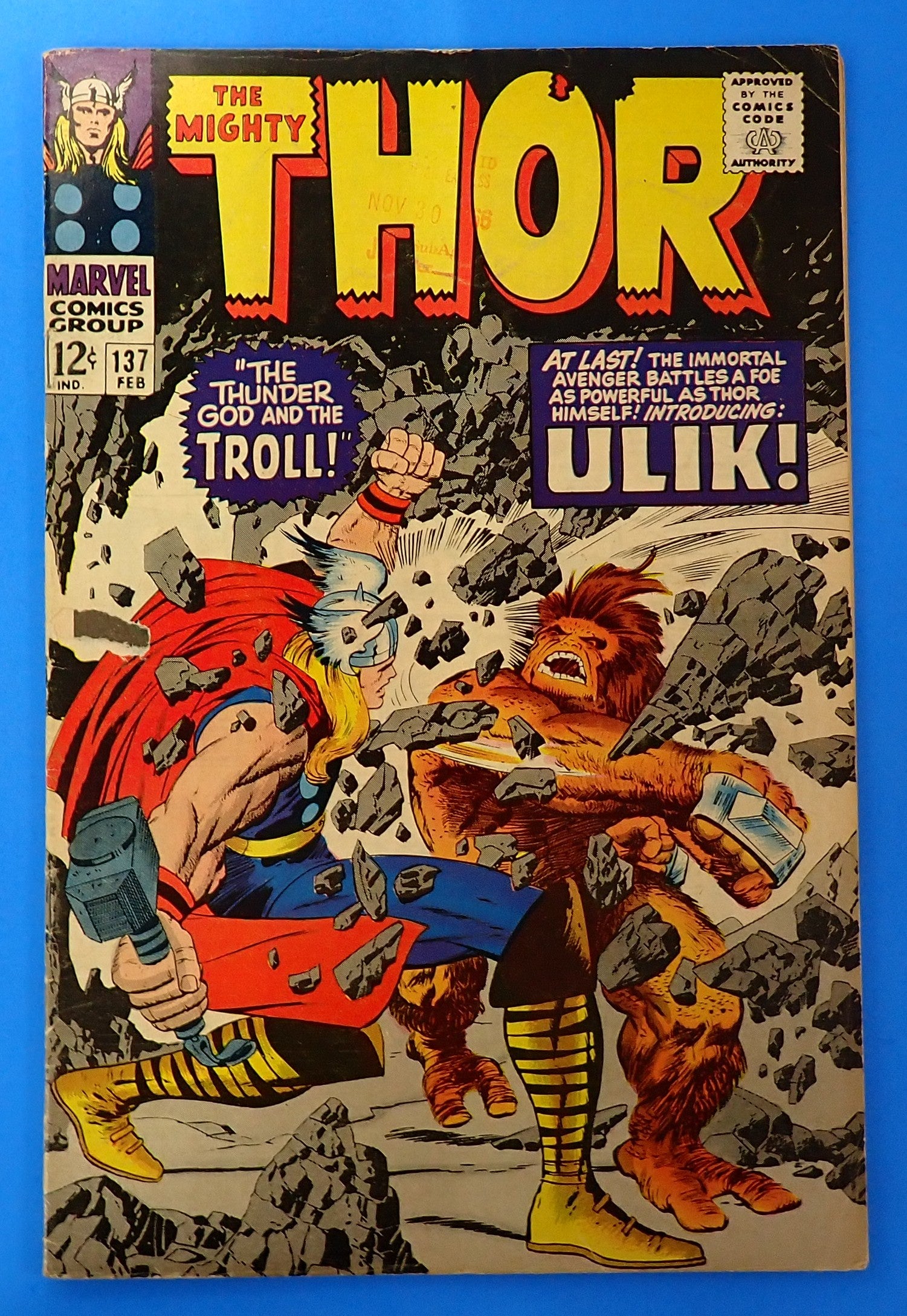 Thor #137 (1967) - GD- (1.8) - 1st App. Vlik
