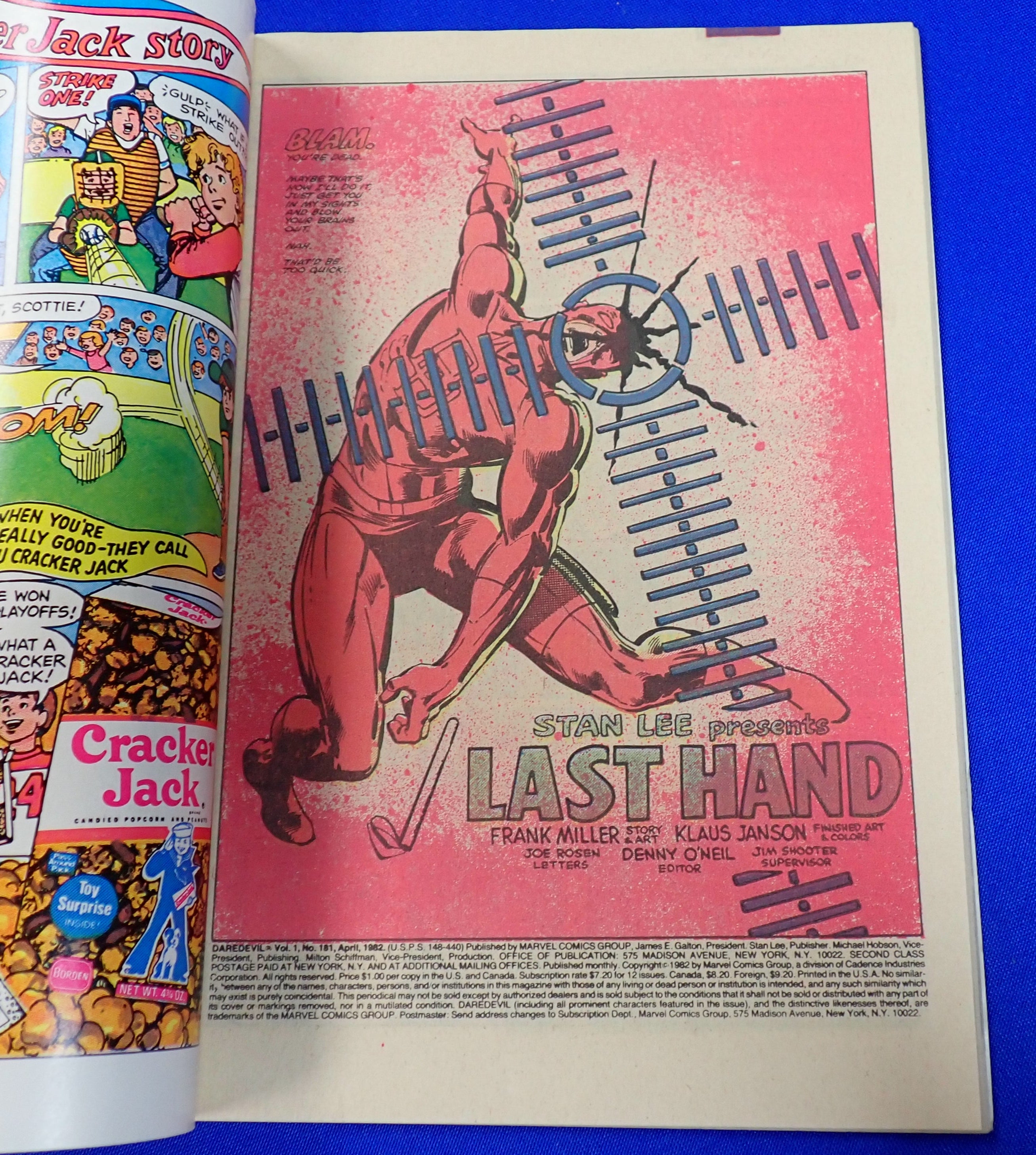 Daredevil #181 (1982) - VF (8.0) - Death of Elektra