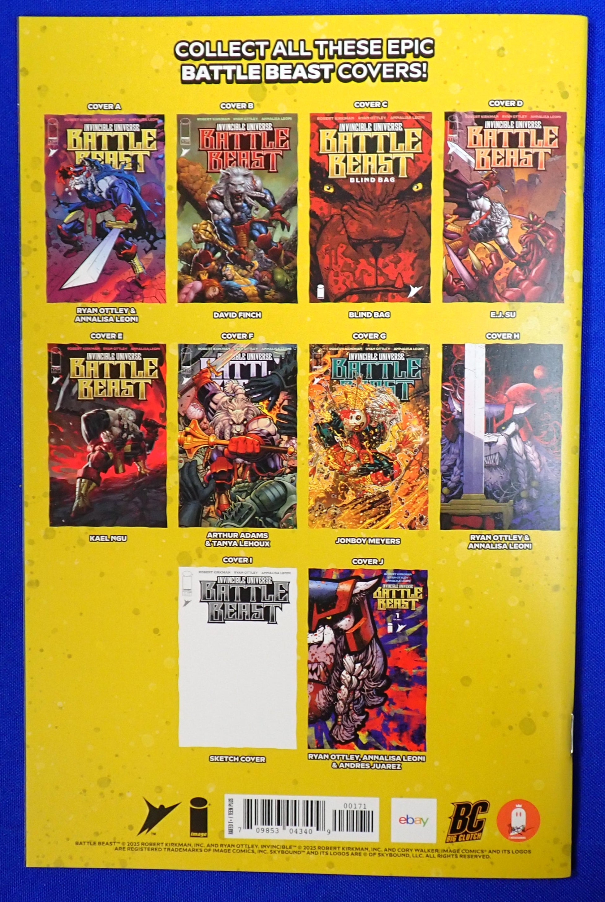 Battle Beast #1 (2025) Set of 2 Pete Carroll Covers - Foil & Regular - NM (9.4)