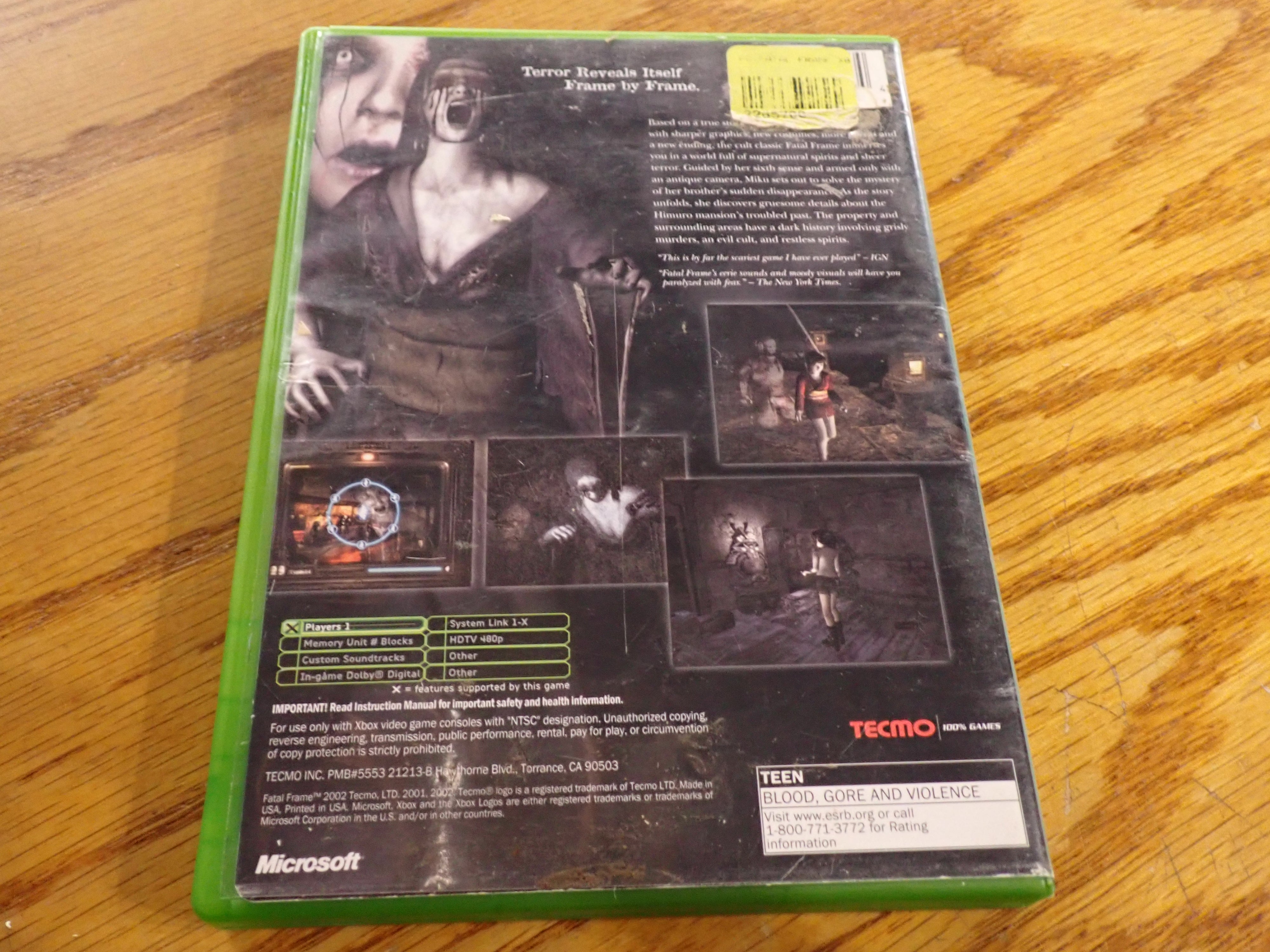 Fatal Frame - Xbox