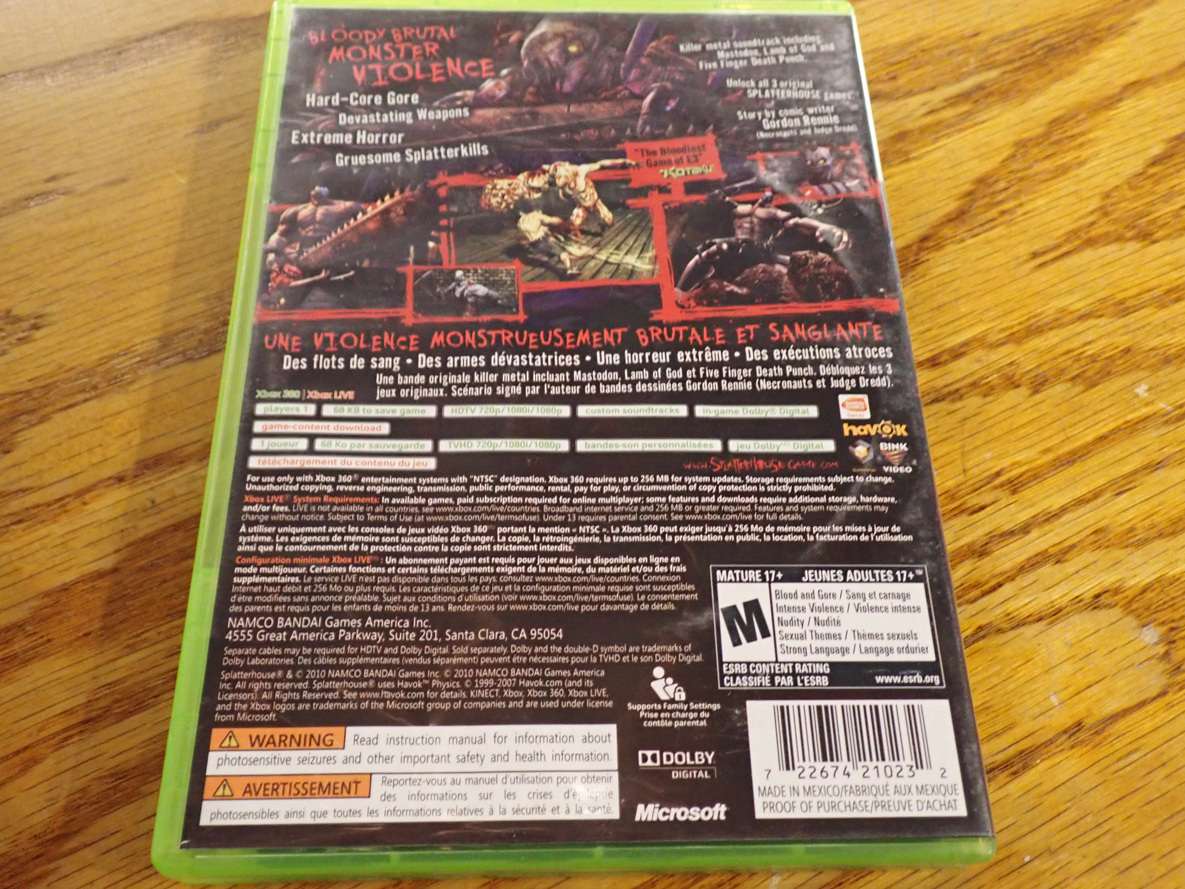 Splatterhouse - X360