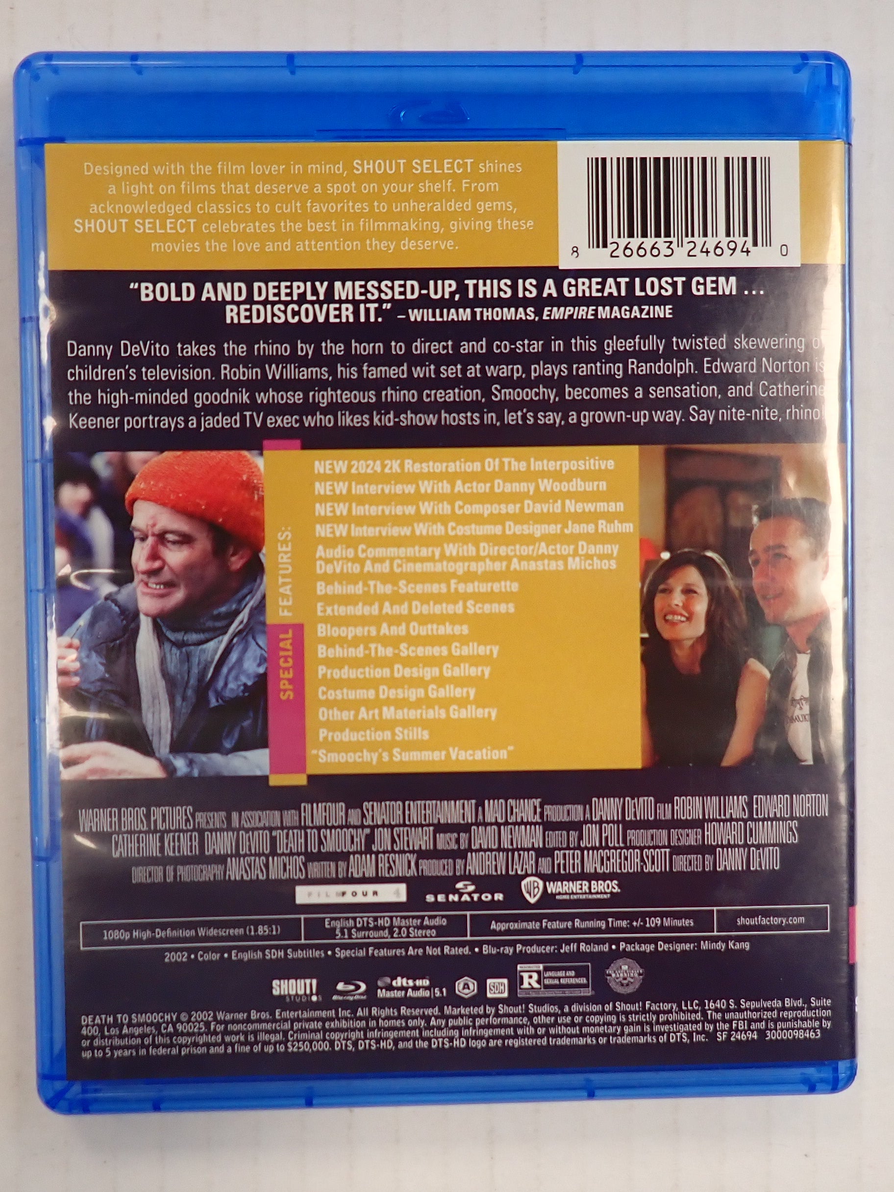 Death to Smoochy - Blu-Ray [Pre-Owned]