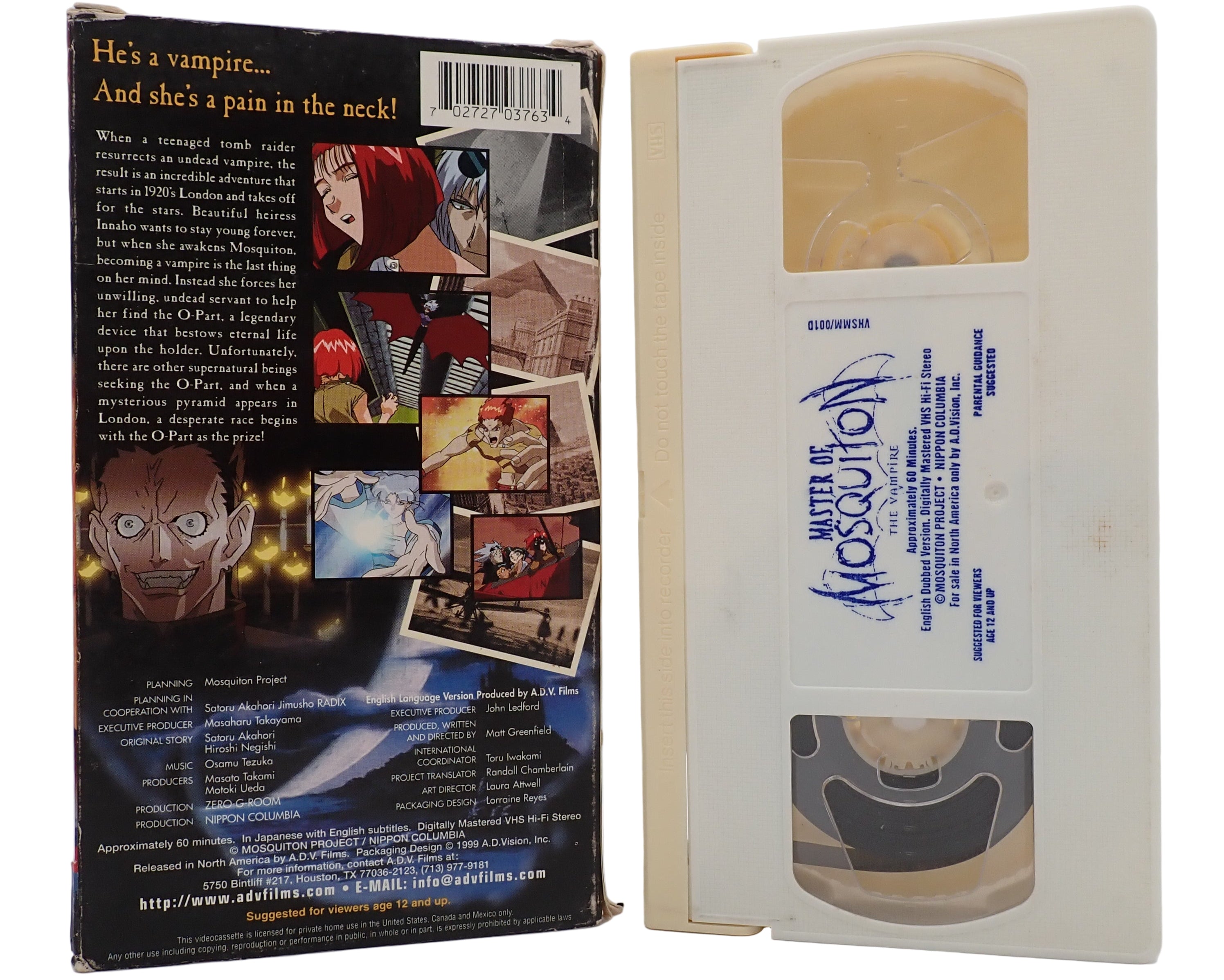 Master of Mosquiton the Vampire Vol. 1-3 - VHS