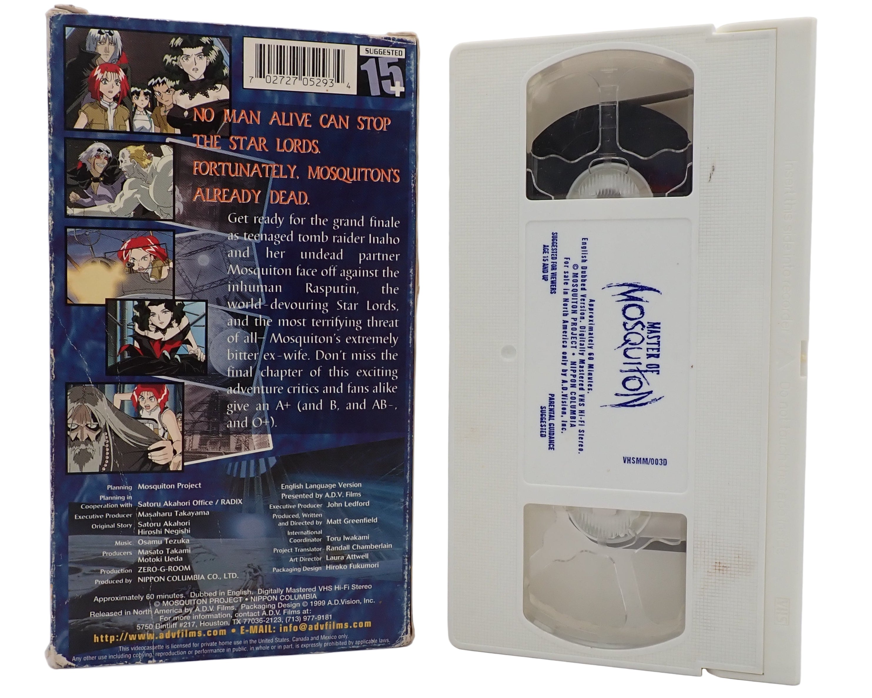 Master of Mosquiton the Vampire Vol. 1-3 - VHS
