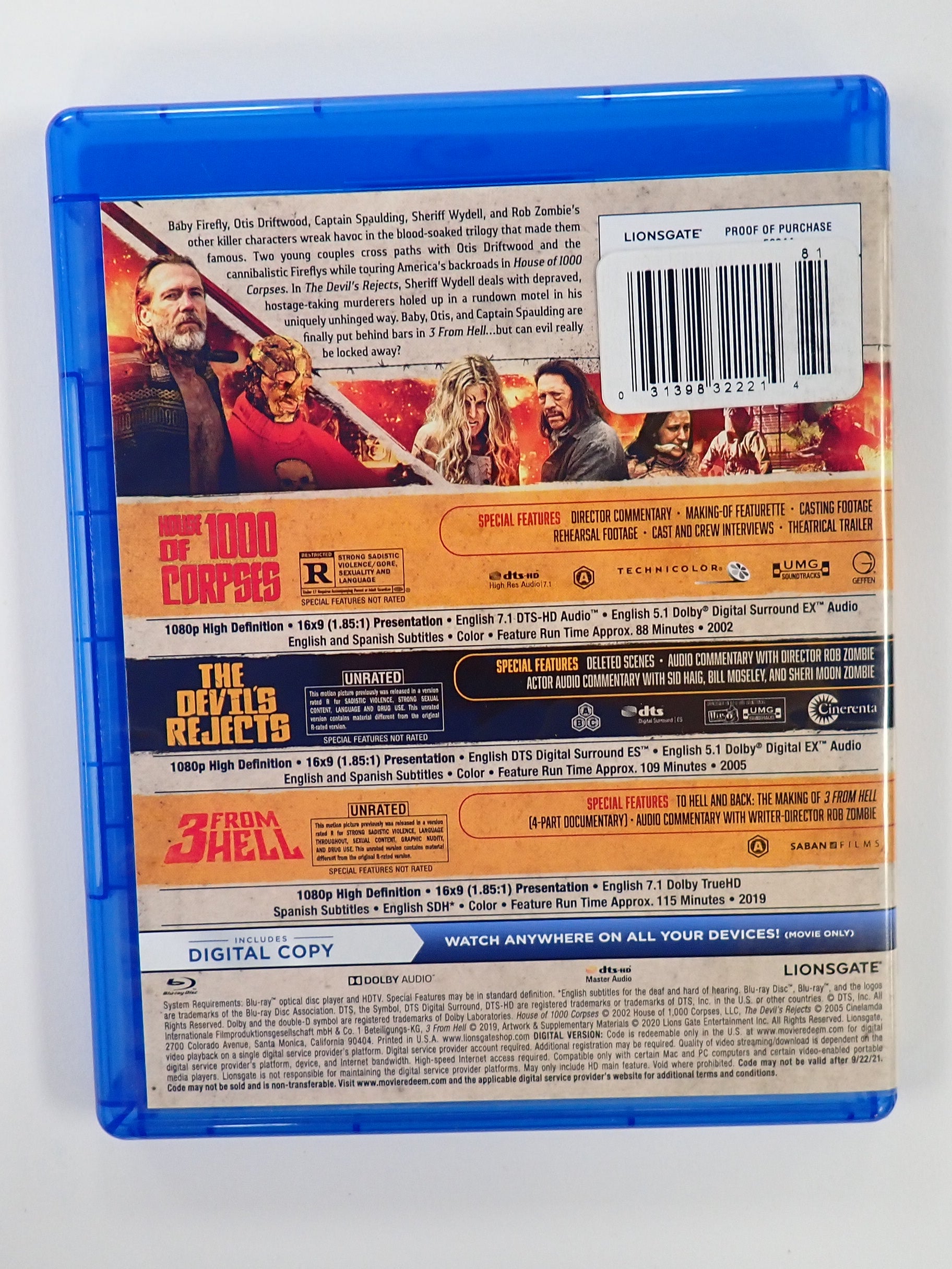 Rob Zombie Trilogy - Blu-Ray [Pre-Owned]