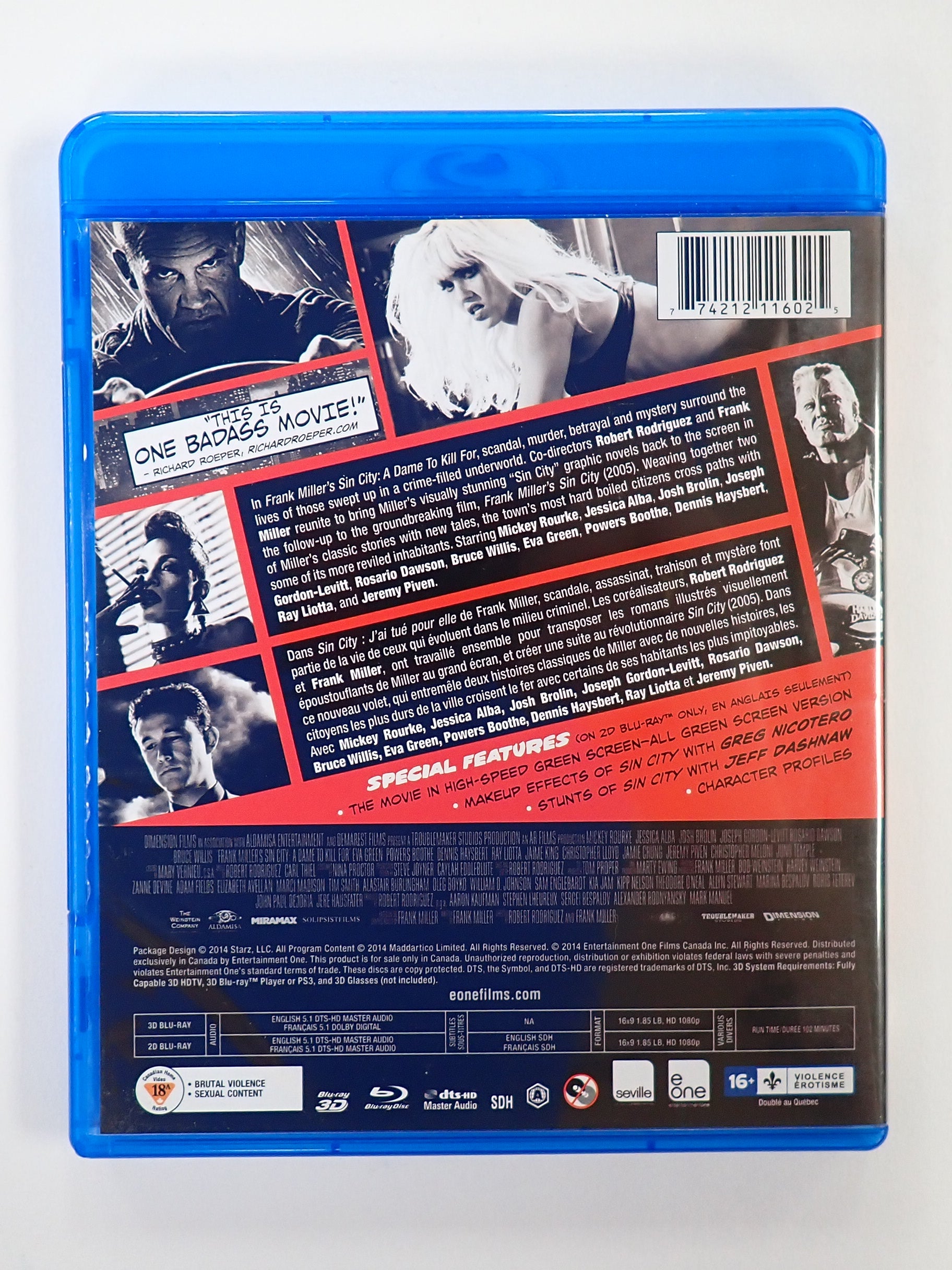 Sin City: A Dame to Kill For - Blu-Ray [Pre-Owned]