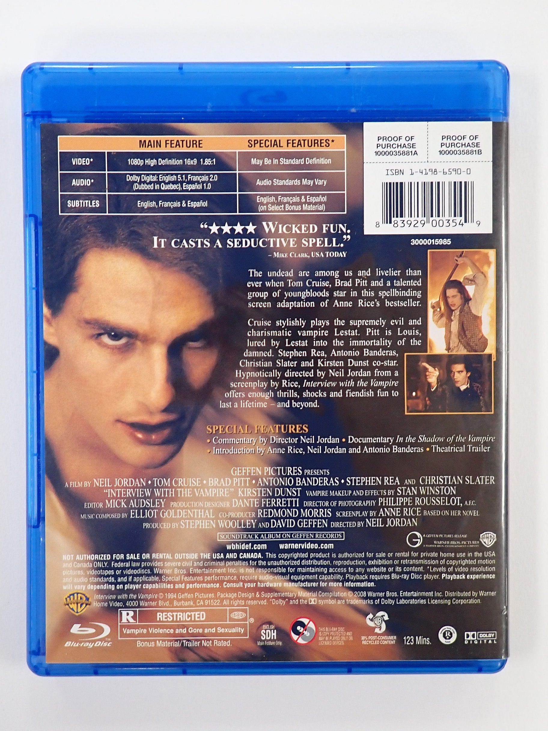 Interview with the Vampire - Blu-Ray [Pre-Owned]