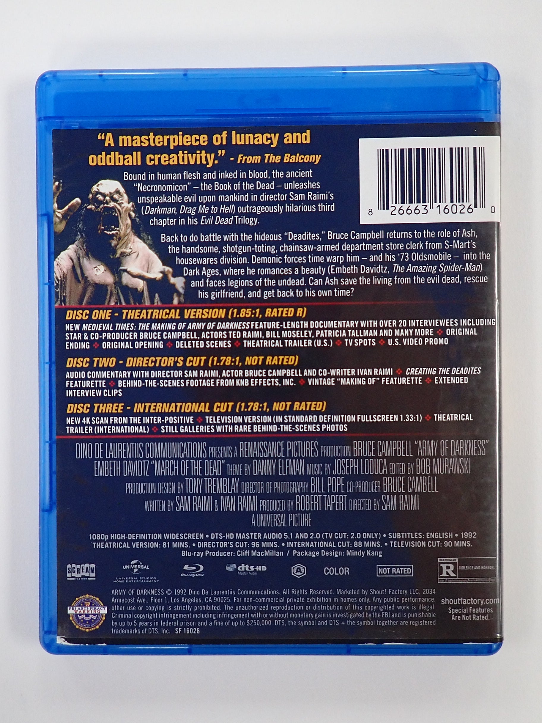Army of Darkness Collector's Edition - Blu-Ray [Pre-Owned]