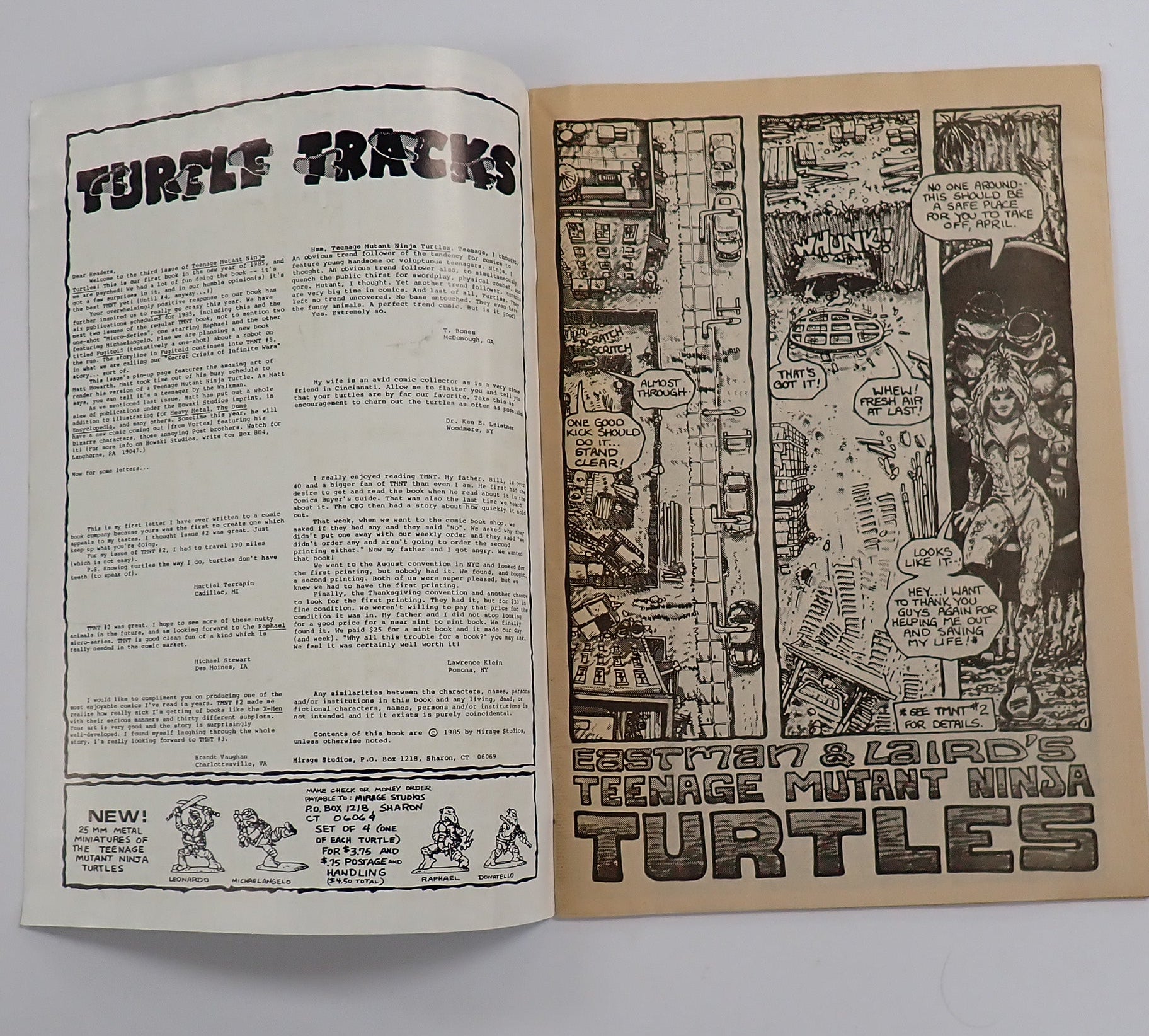 TMNT #3 (1985) Mirage Comics FN+