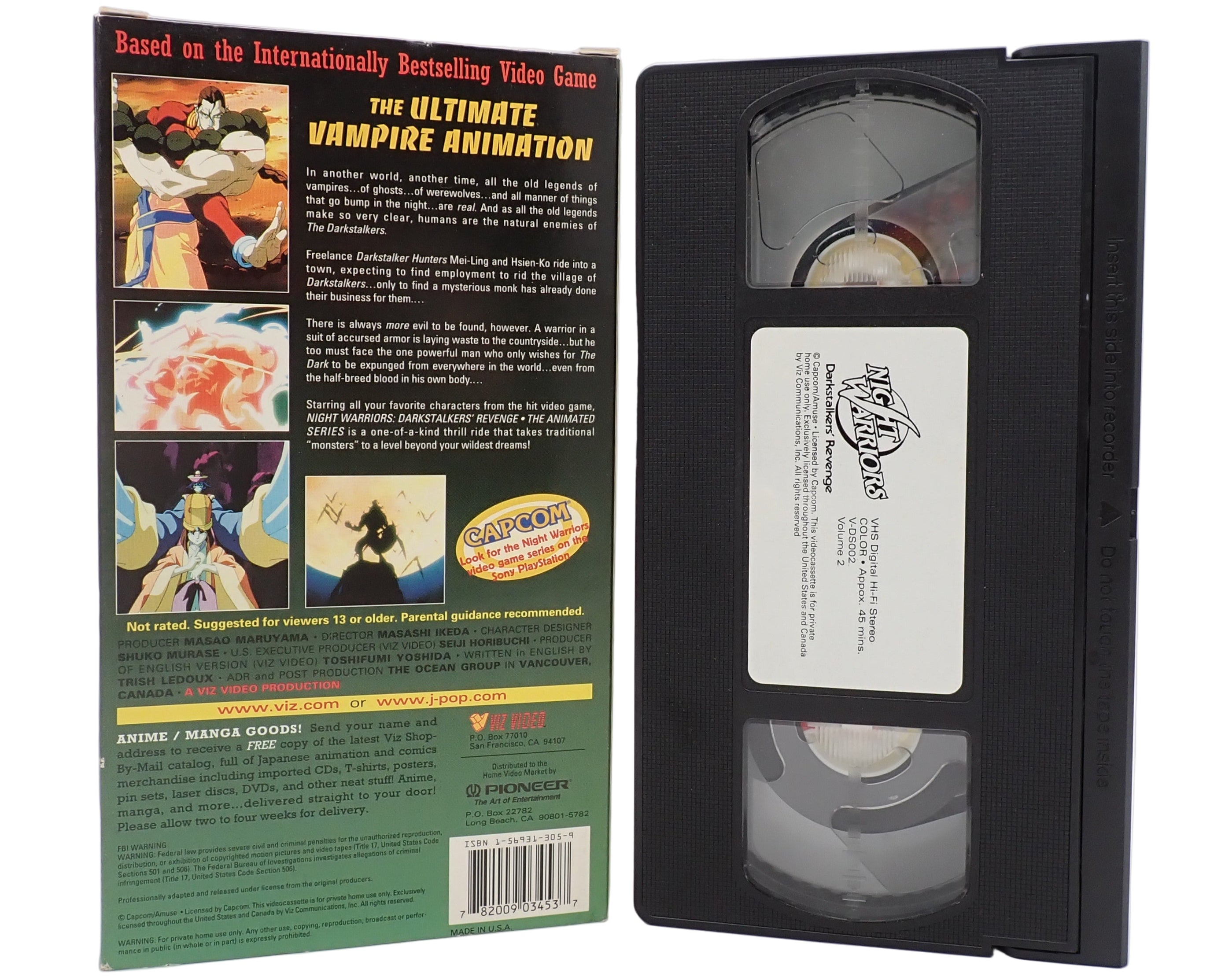 Night Warrior: Darkstalker's Revenge vol. 1 + 2 - VHS