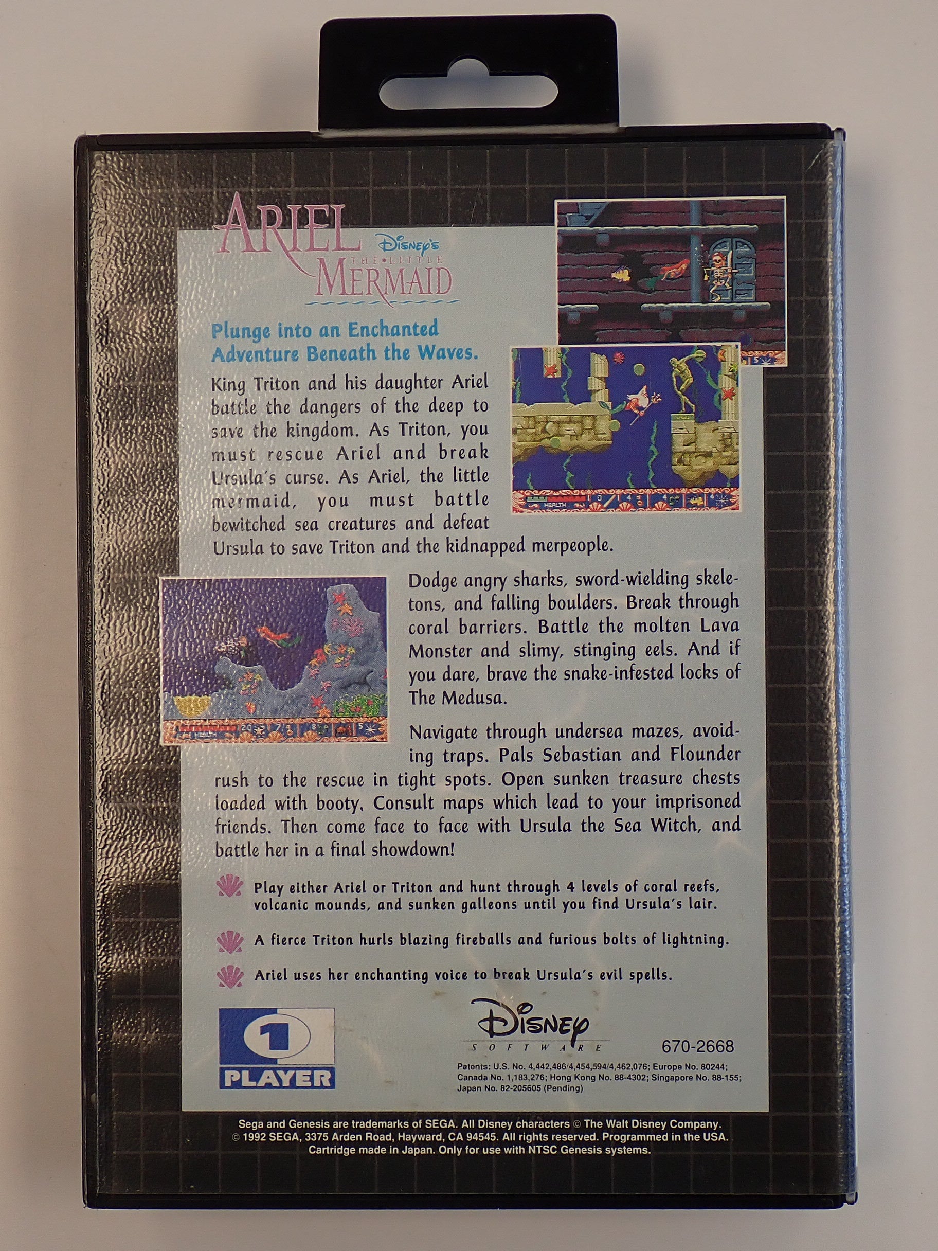 Ariel the Little Mermaid - Sega Genesis