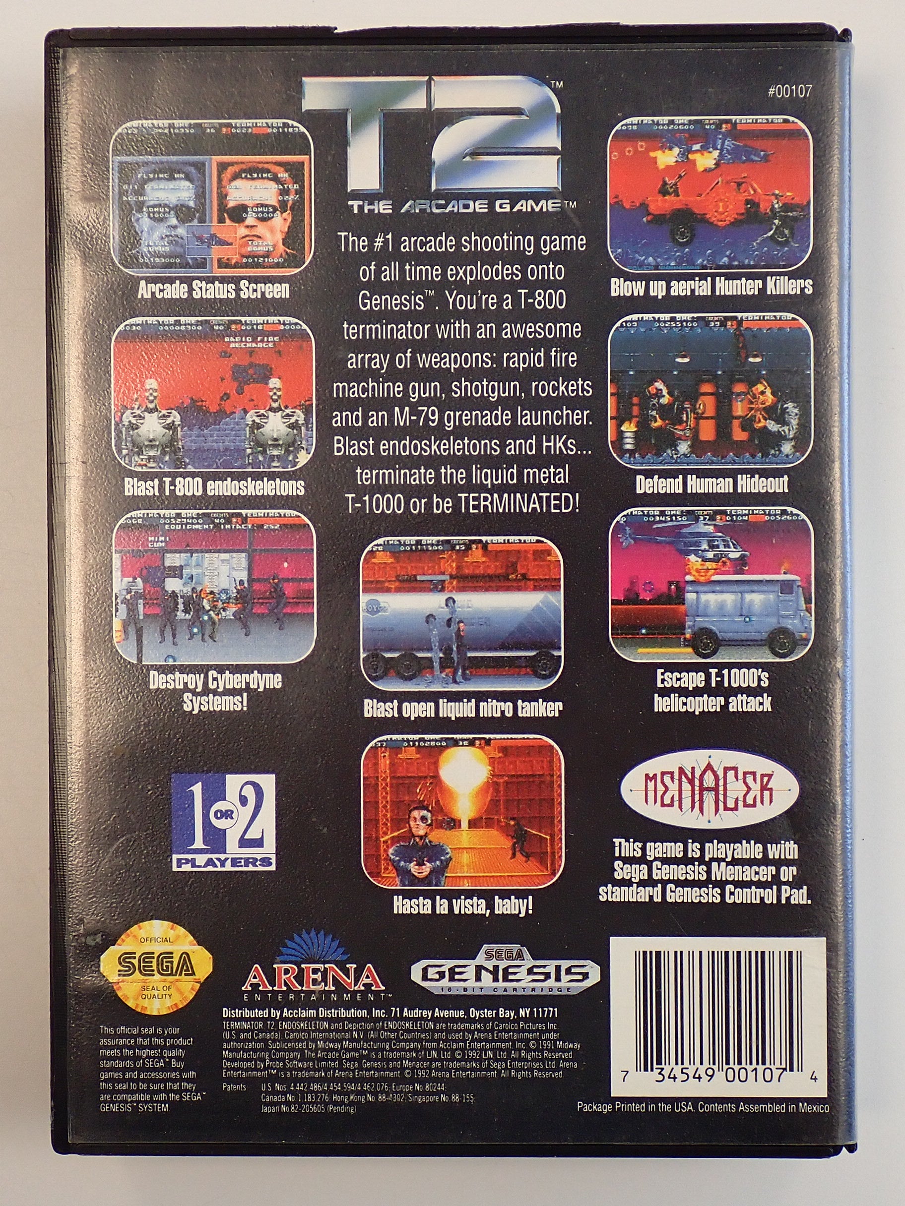 T2 The Arcade Game - Sega Genesis