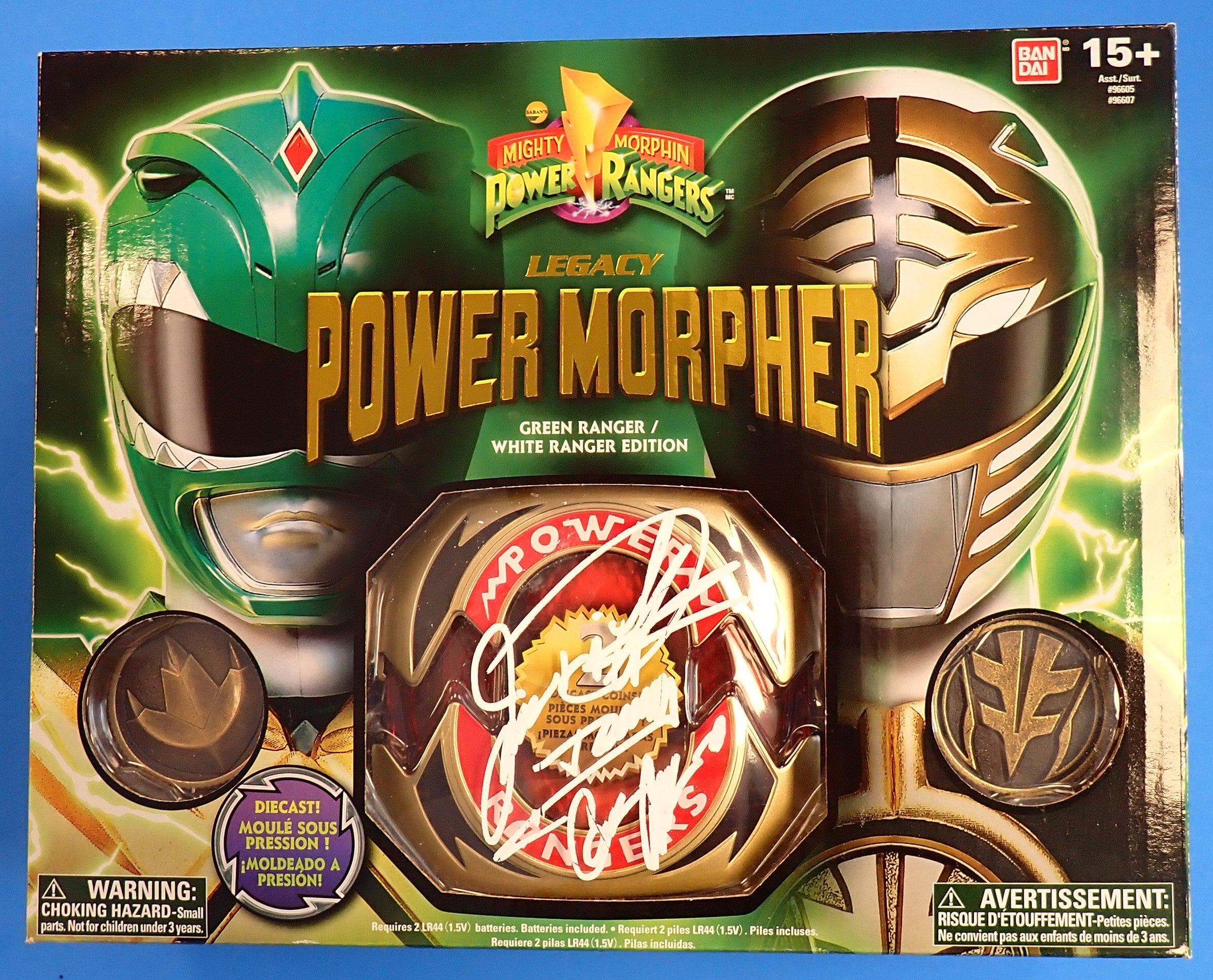 MMPR Legacy Power Morpher Green Ranger / White Ranger Edition Signed [Pre-Owned]