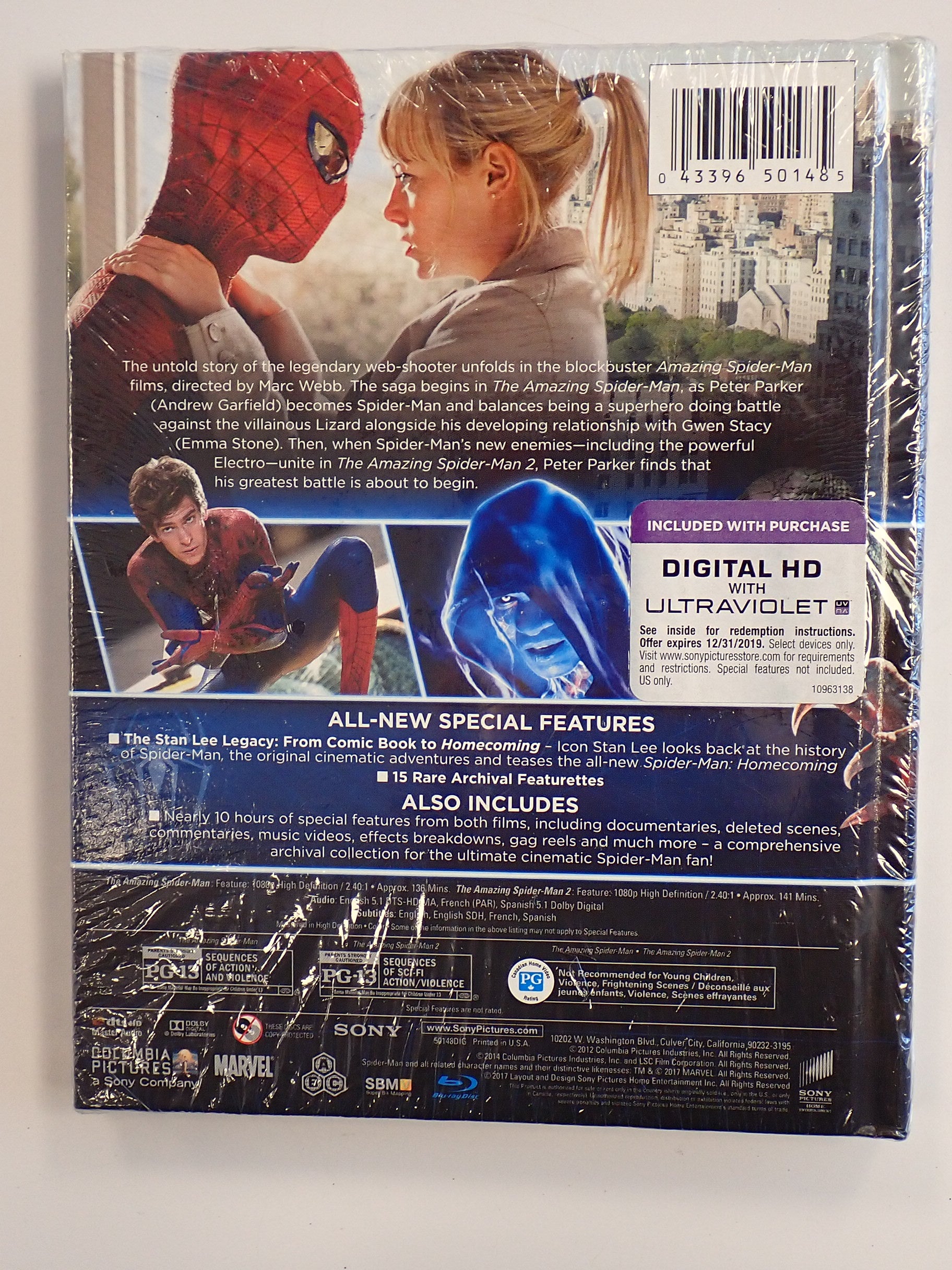 Amazing Spider Man 2 Movie Collection (Sealed) - Blu-Ray [Pre-Owned]