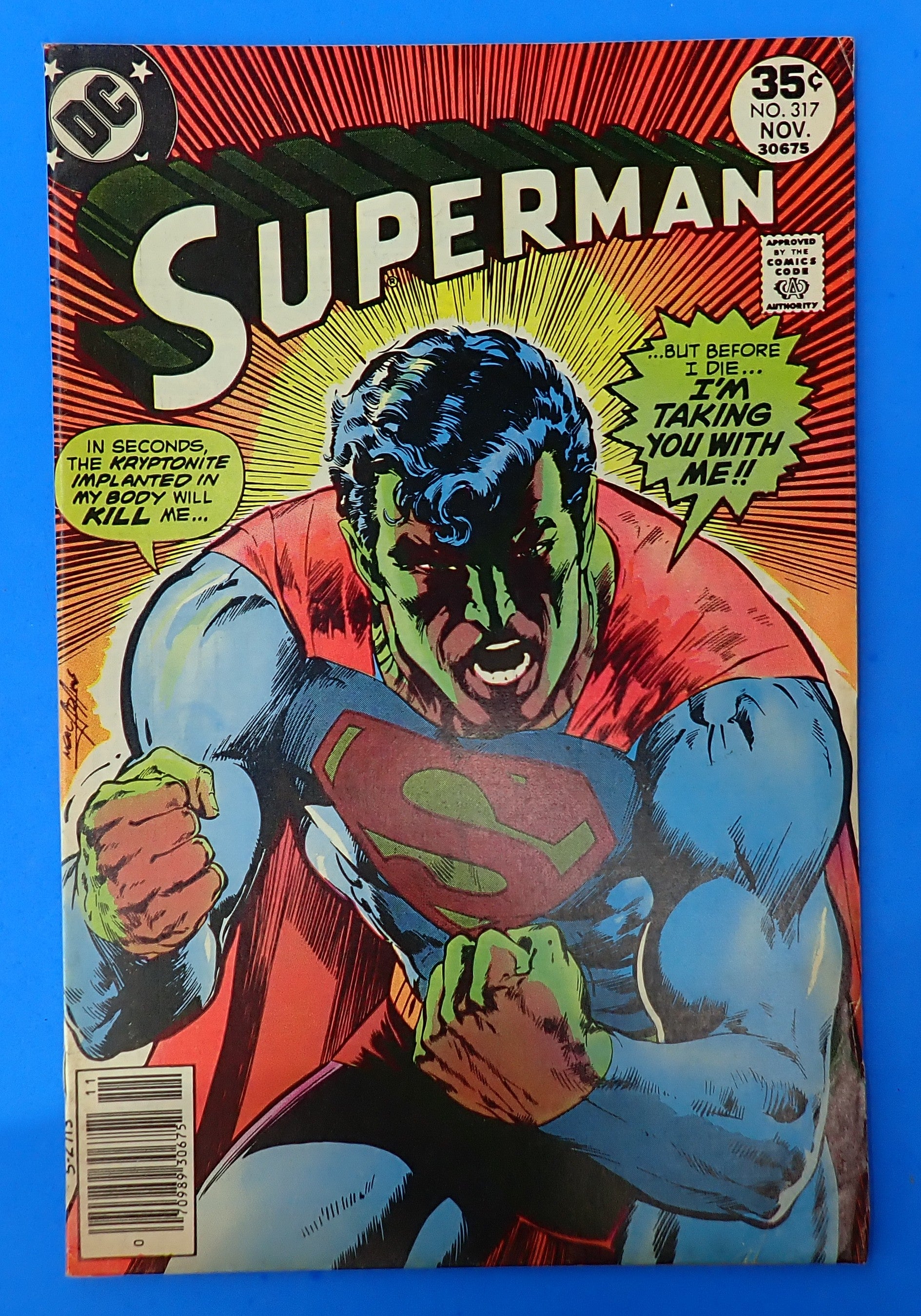 Superman #317 (1977) - FN+ (6.5) - Iconic Neal Adams Art