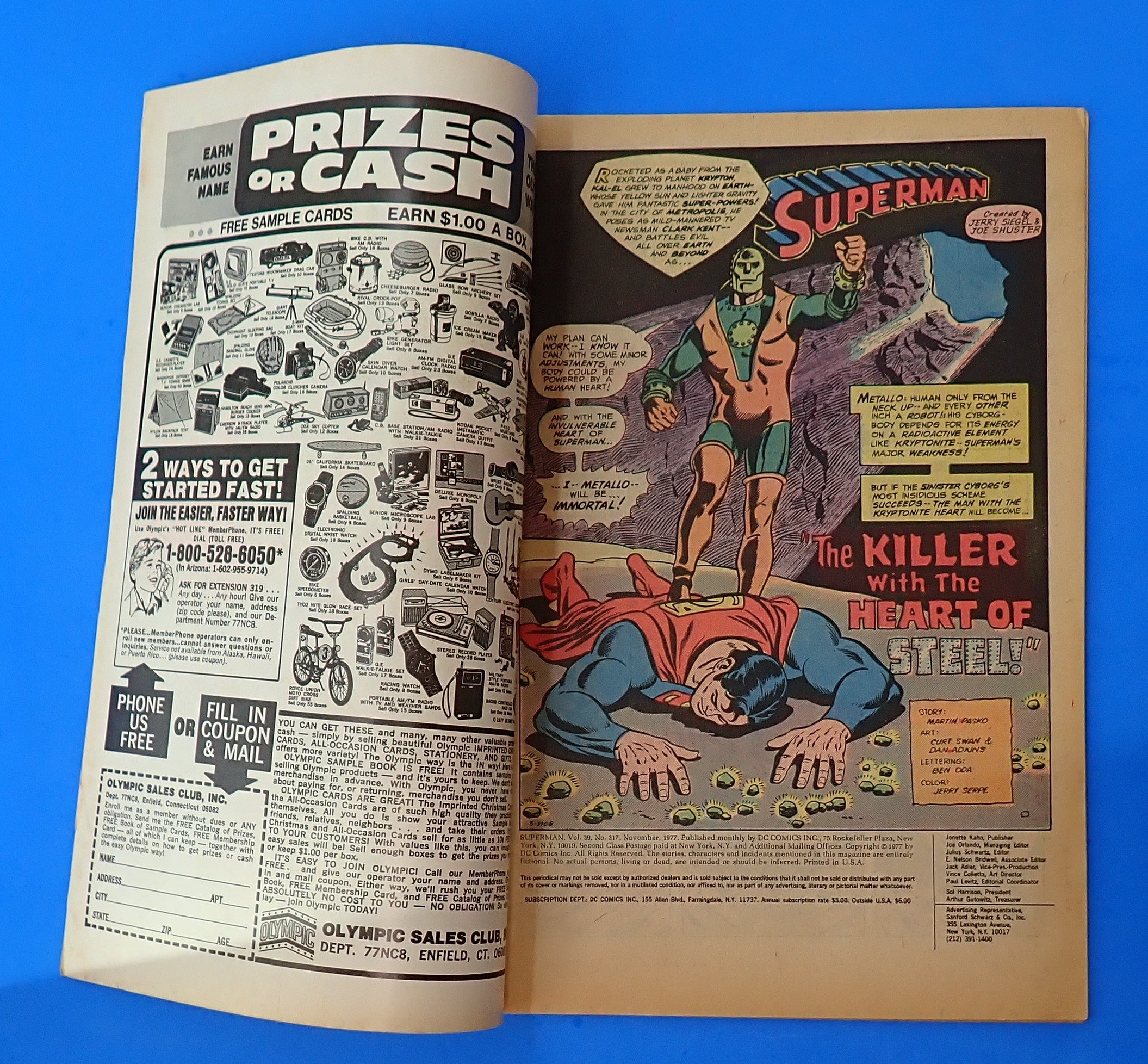Superman #317 (1977) - FN+ (6.5) - Iconic Neal Adams Art