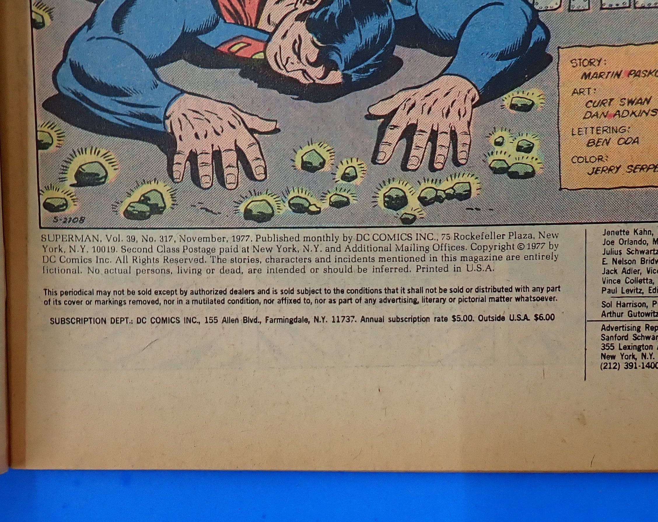 Superman #317 (1977) - FN+ (6.5) - Iconic Neal Adams Art