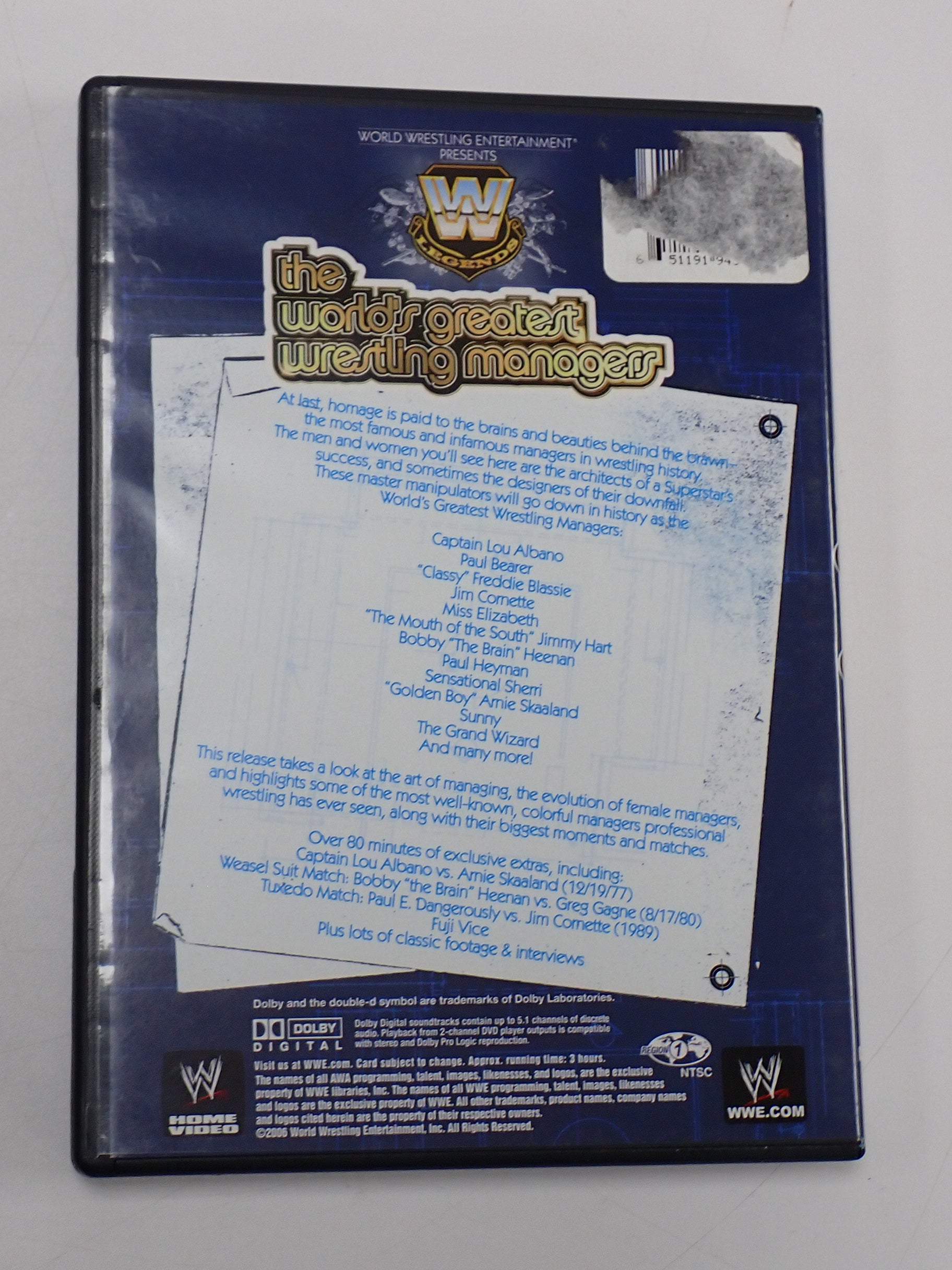 The World's Greatest Wrestling Managers (WWE) - DVD [Pre-Owned]