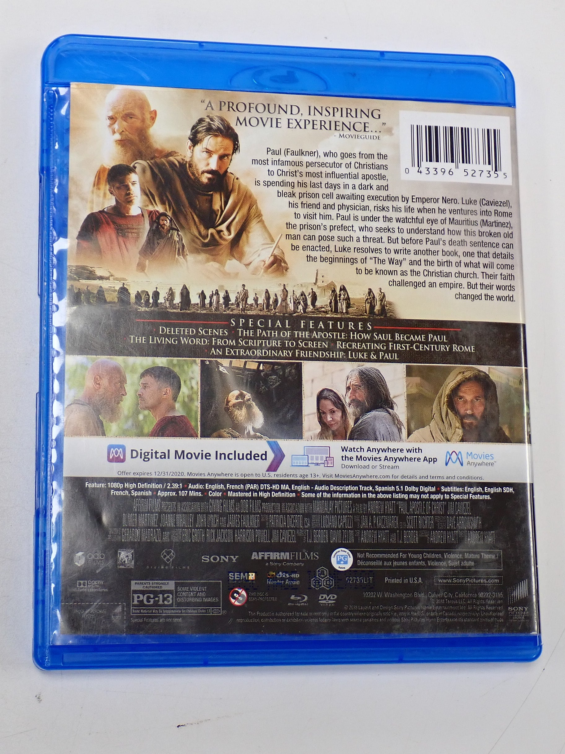 Paul: Apostle of Christ - DVD & Blu-Ray [Pre-Owned]
