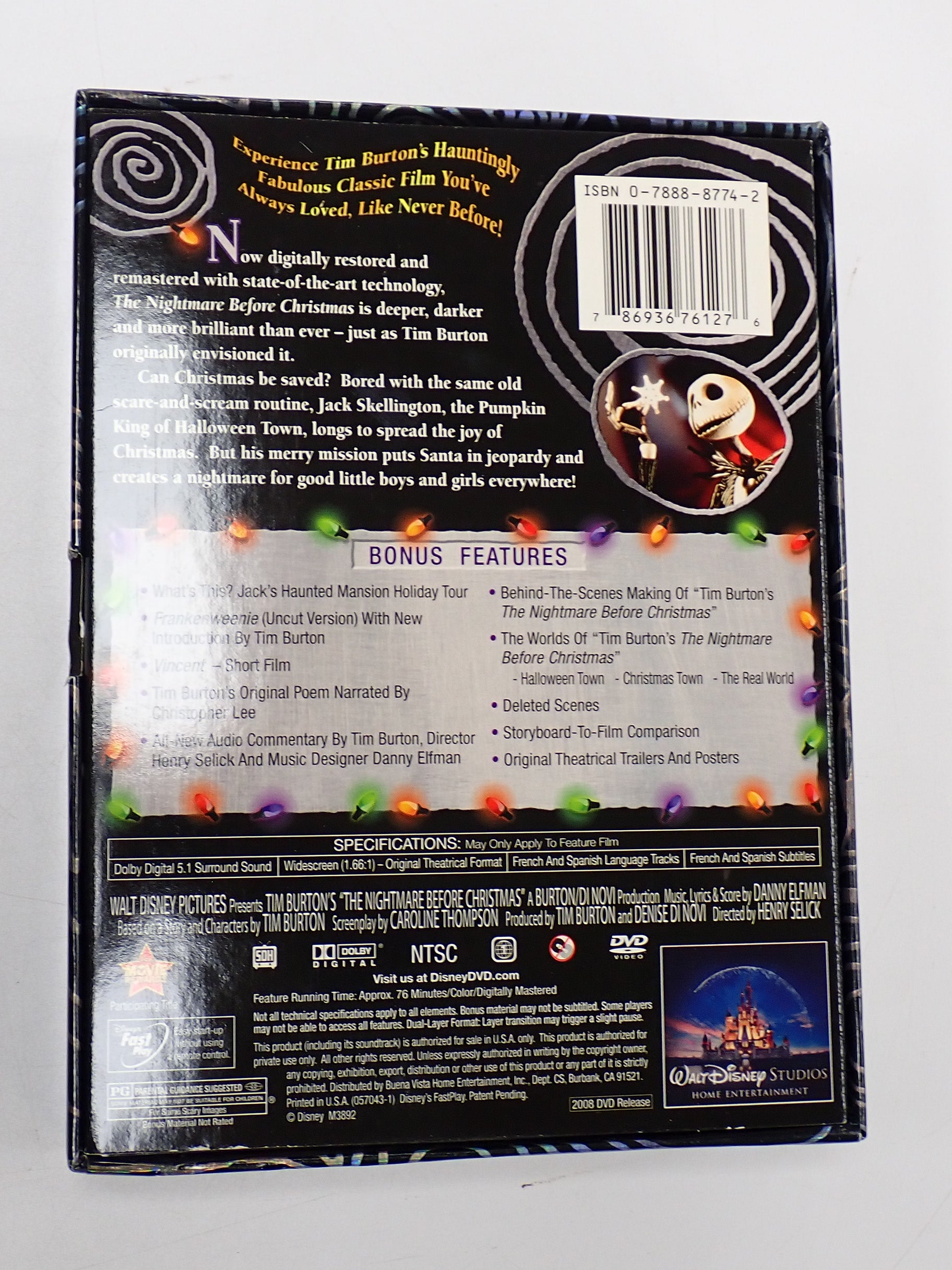 Tim Burton's The Nightmare Before Christmas (2-Disc Collector's Edition) - DVD [Pre-Owned]