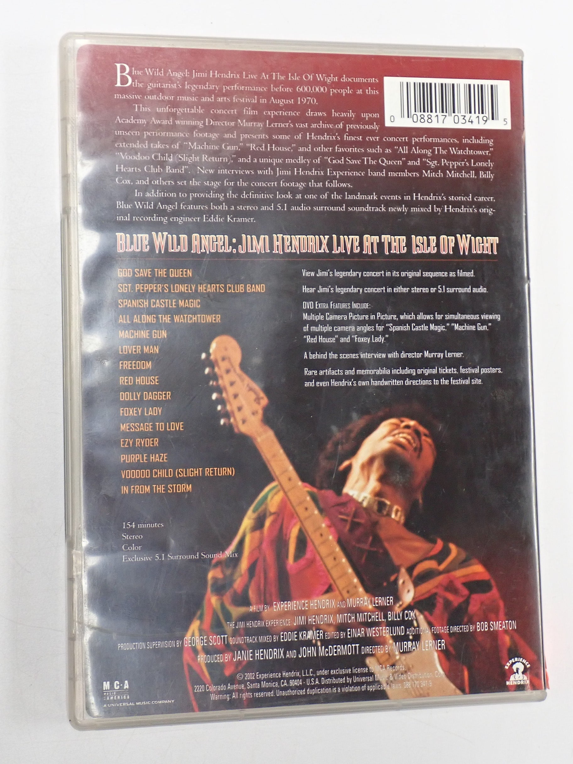 Blue Wild Angel (Jimi Hendrix Live At The Isle of Wight) - DVD [Pre-Owned]