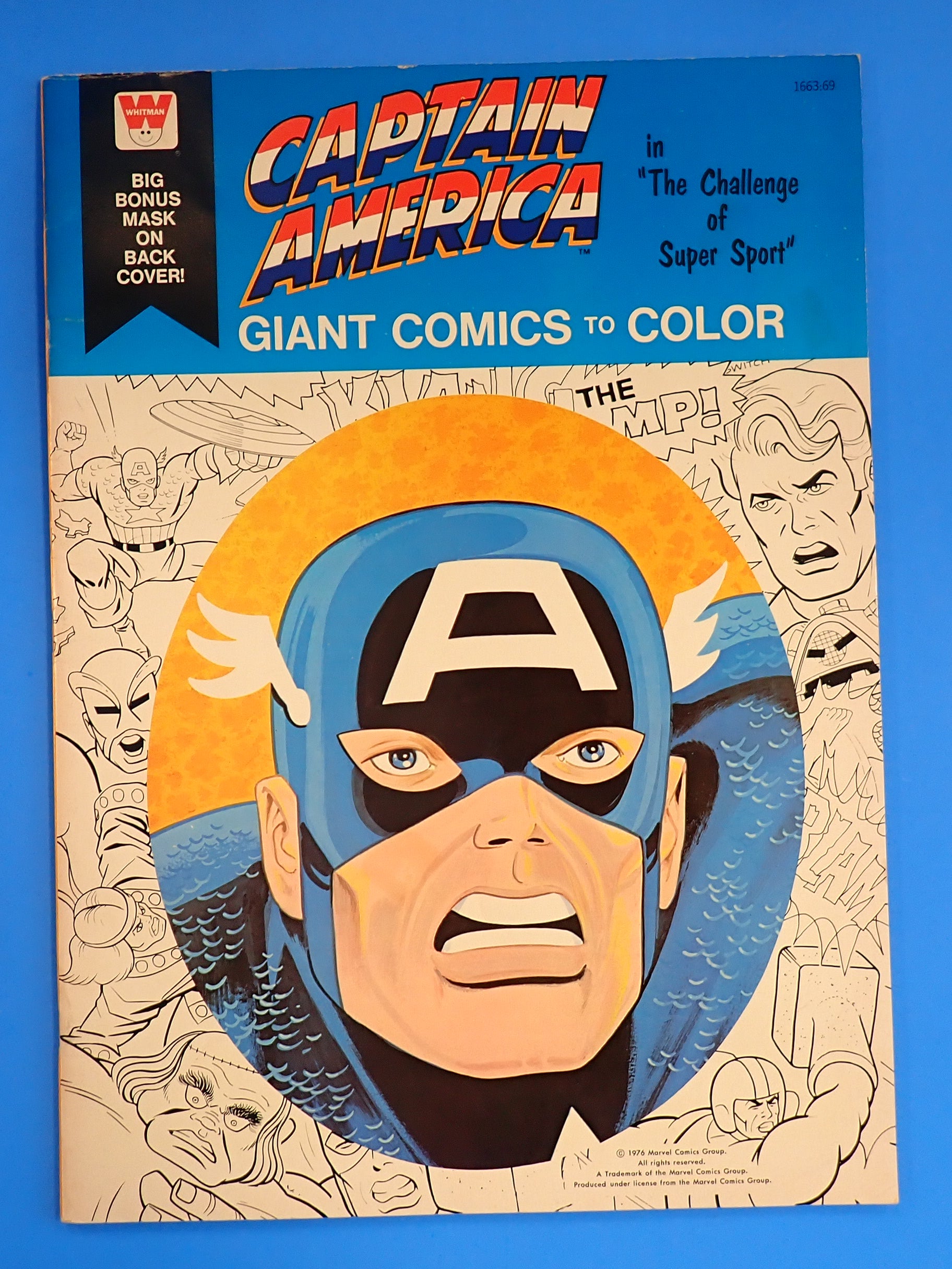Captain America in "The Challenge of Super Sport" Giant Comic (1976)