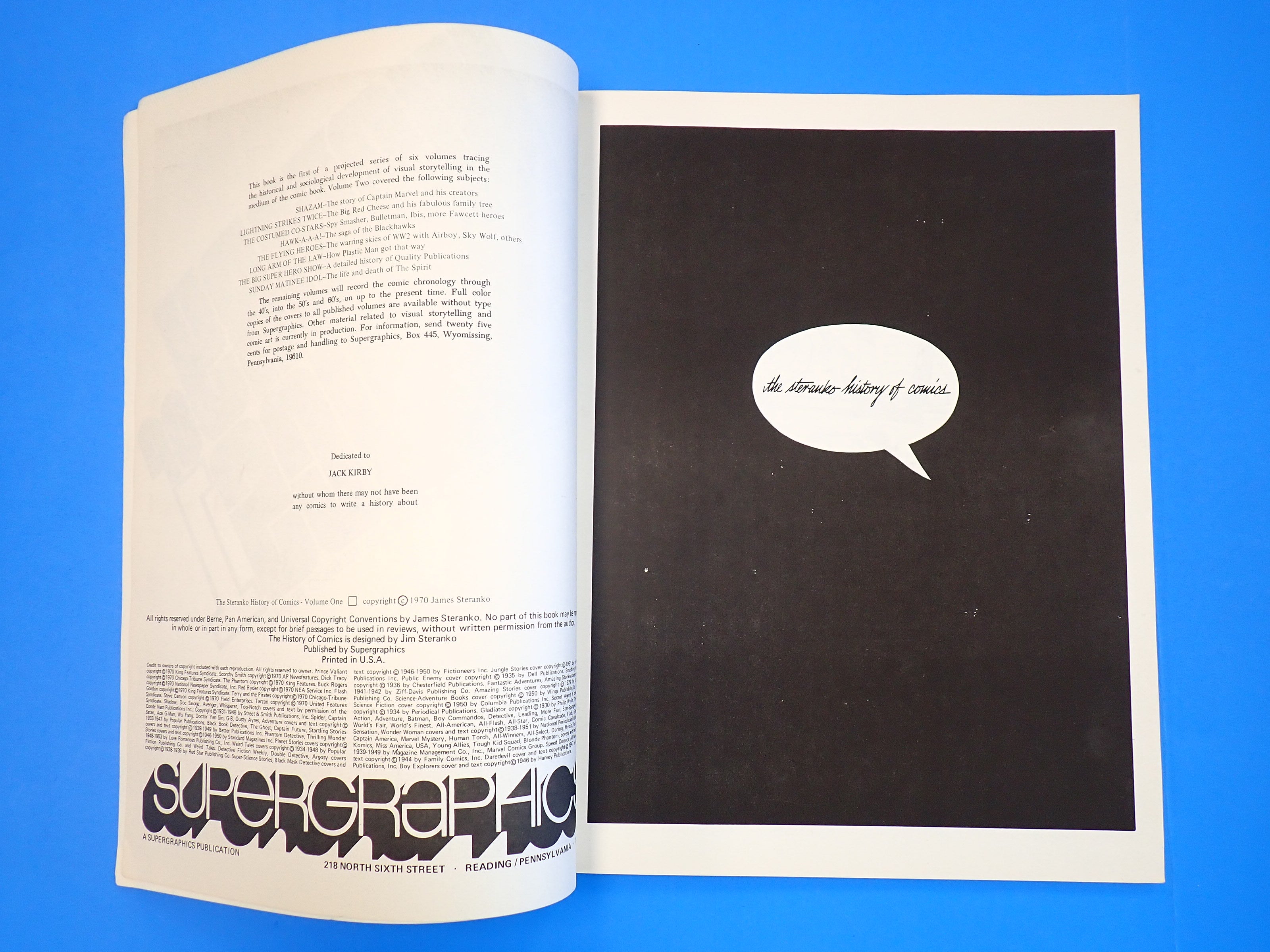 The Steranko History of Comics vol 1-2 (1970)