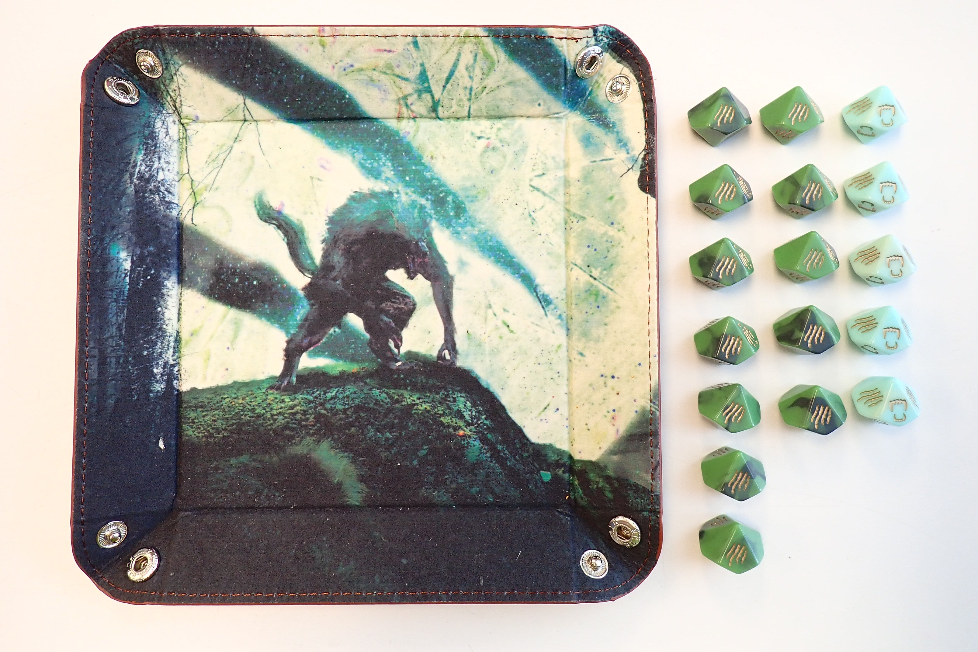 Warewold the Apocolypse Dicebag, Dice, and Dice Tray [Pre-Owned]
