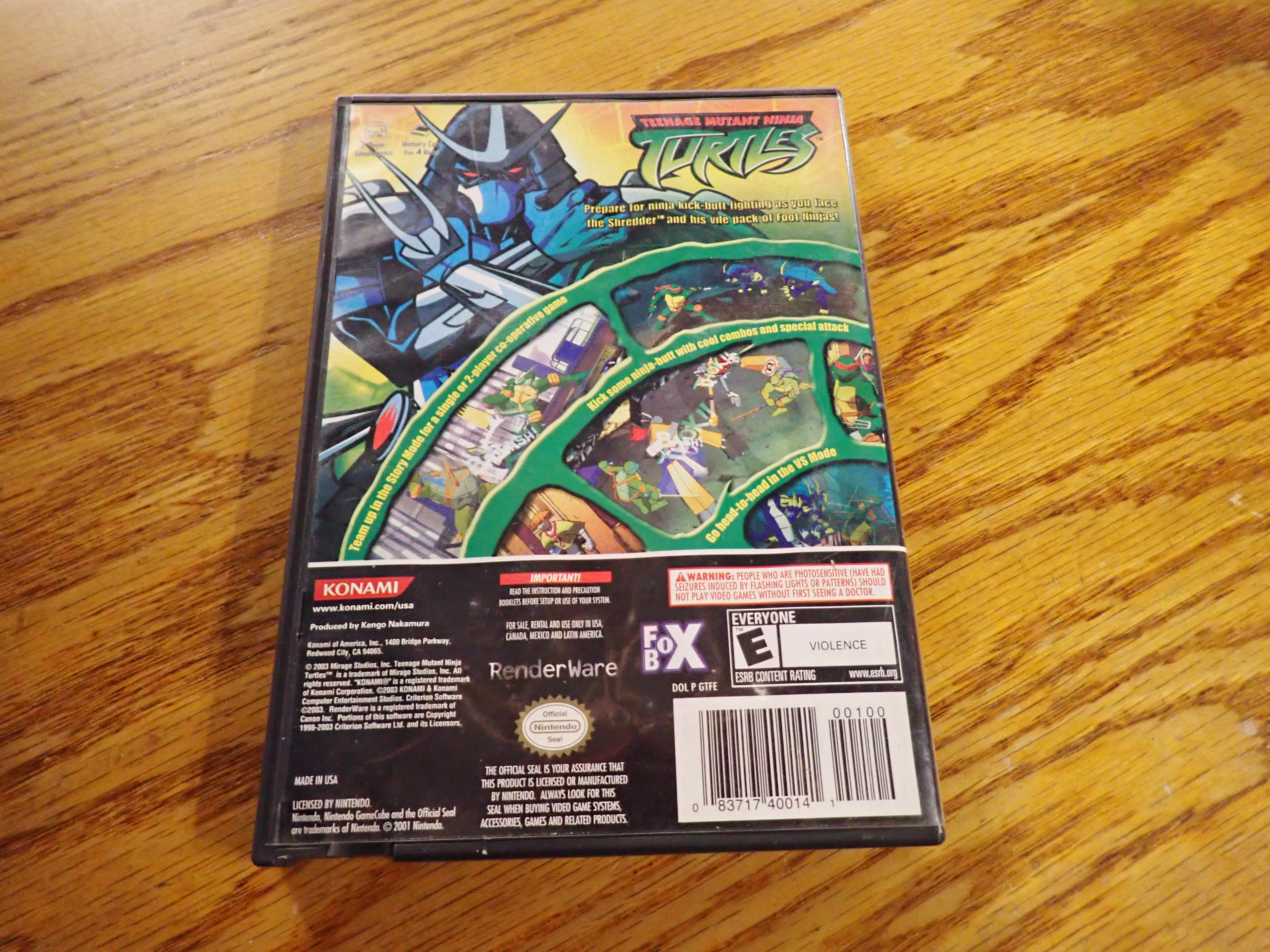 Teenage Mutant Ninja Turtles - GameCube – Infinity Flux