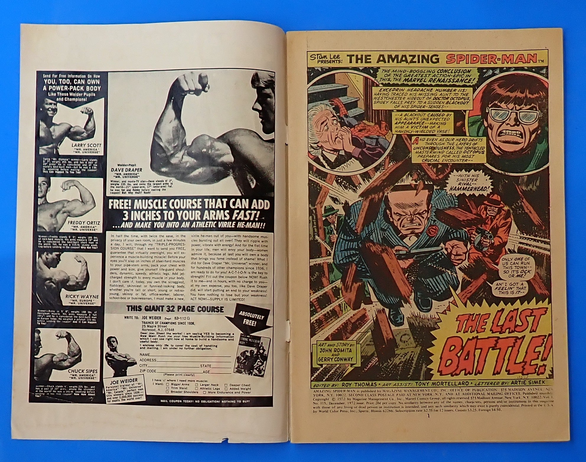 Amazing Spider-Man #115 (1972) - GD/GD+ (2.0-2.5) - Bronze Age Issue