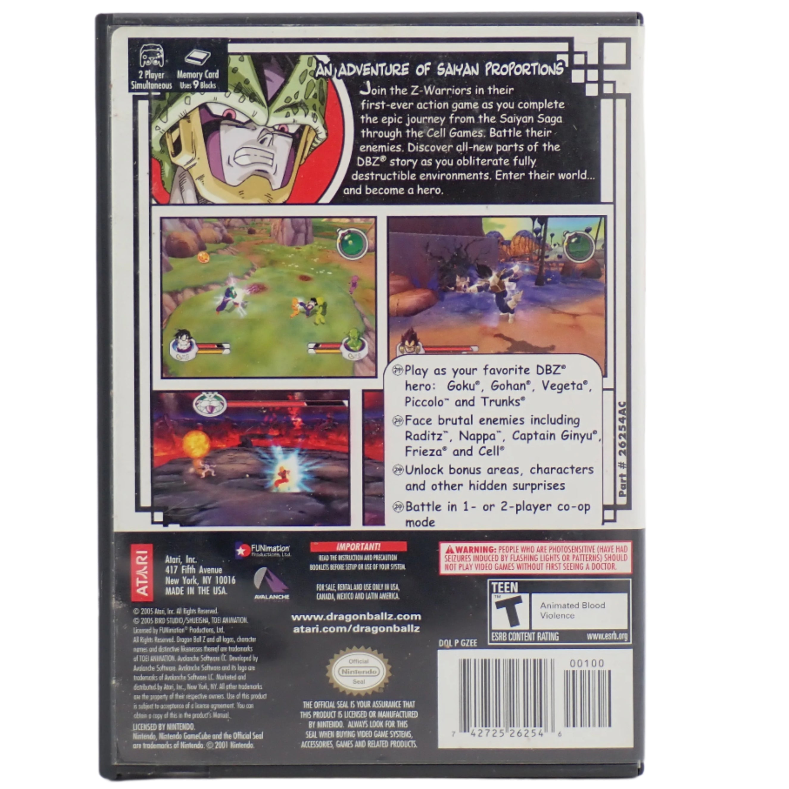 Dragon Ball Z Sagas - GameCube