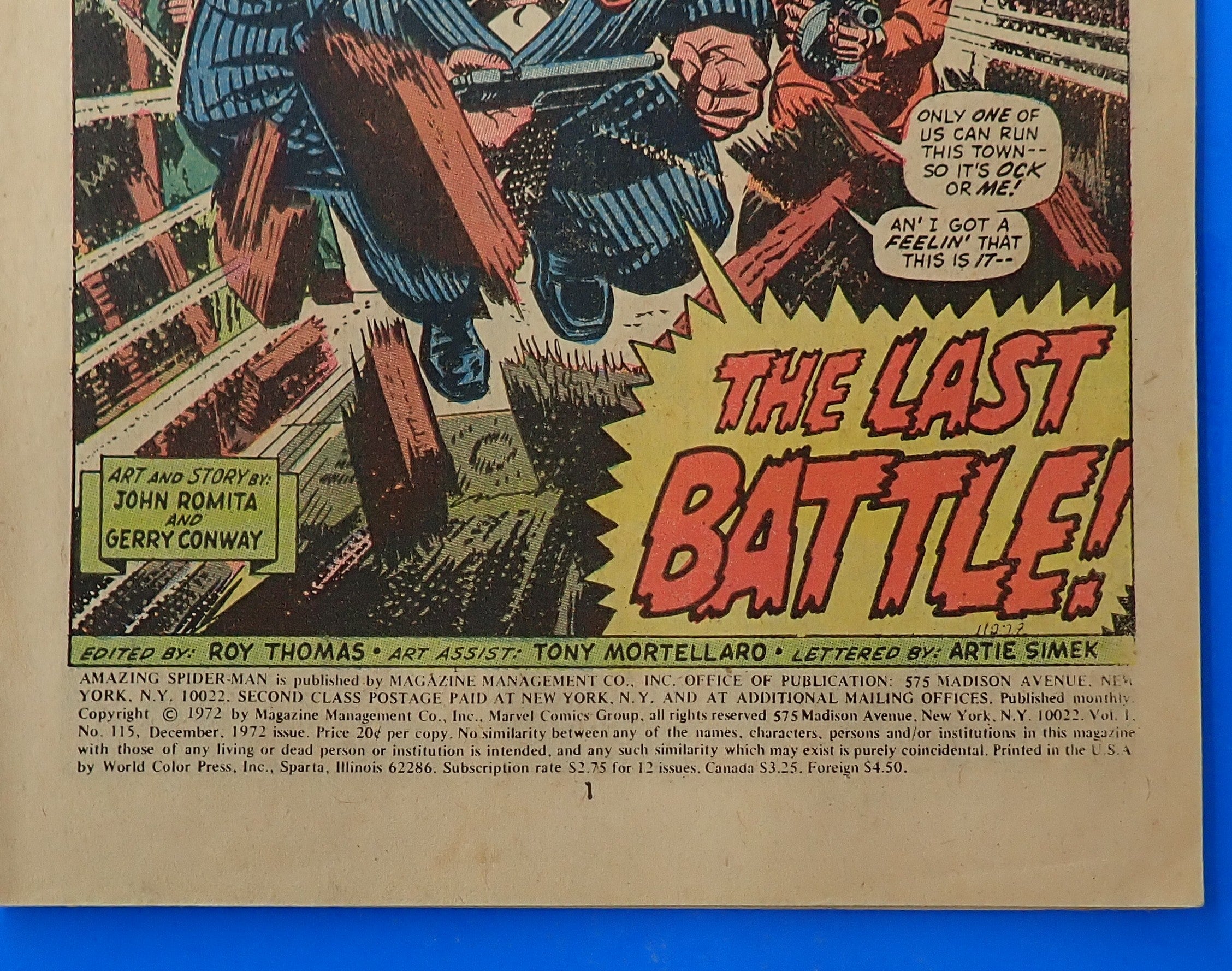 Amazing Spider-Man #115 (1972) - GD/GD+ (2.0-2.5) - Bronze Age Issue